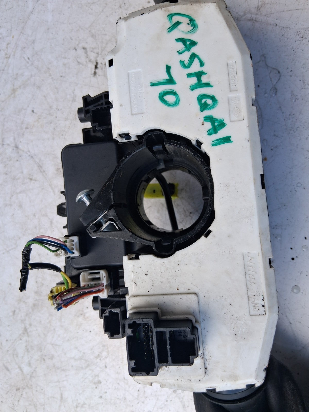 2020 NISSAN QASHQAI J11 INDICATOR WIPER SWITCH STALK SQUIB RING 255544EA0D
