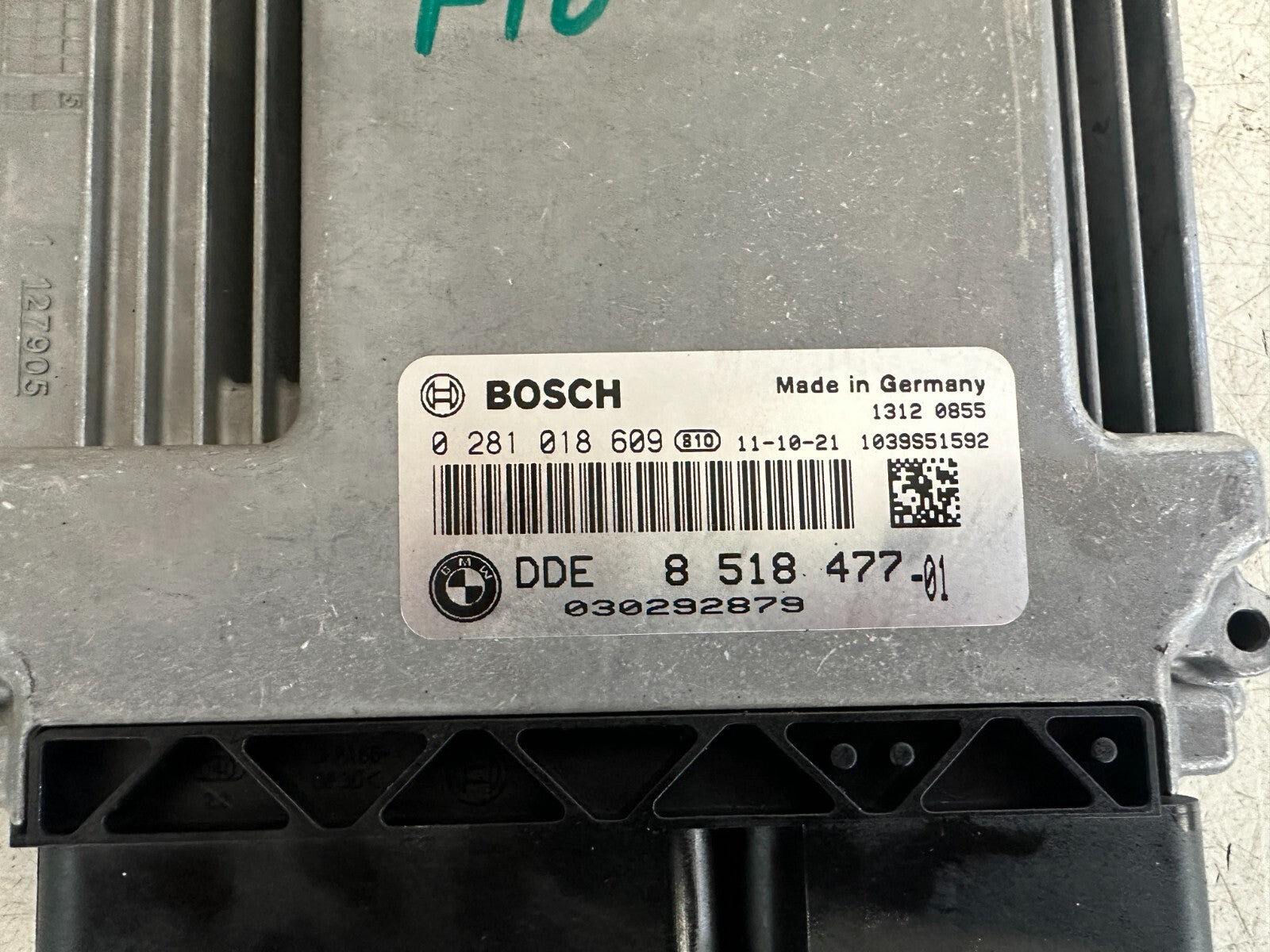 2011 BMW 5 SERIES F10 2.0 DIESEL AUTO ENGINE CONTROL UNIT MODULE ECU 8518477