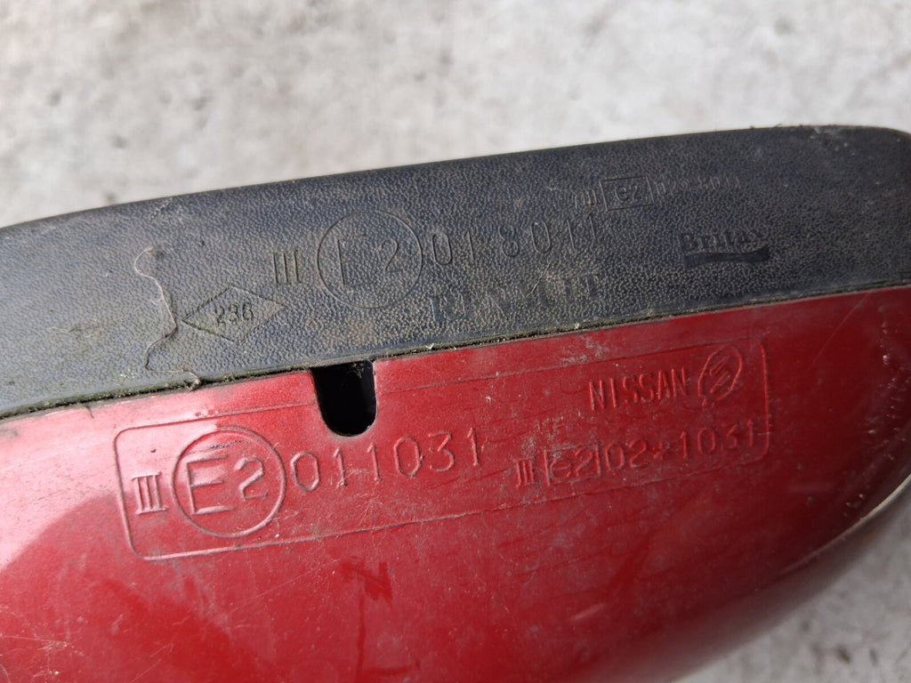 NISSAN MICRA 2006 K12 1.2 PETROL OS DRIVER SIDE RIGHT WING MIRROR RED E2011031