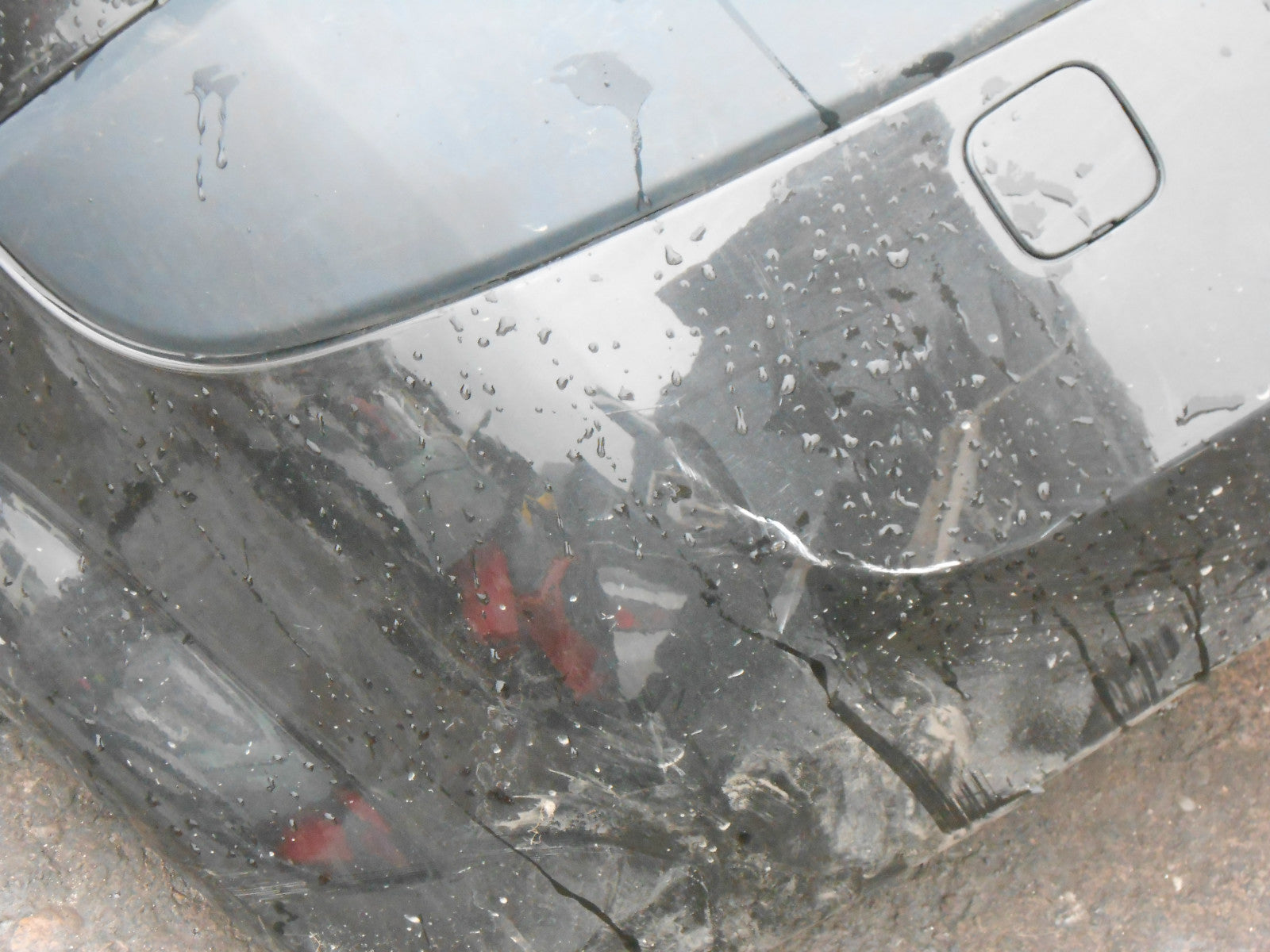 RENAULT MEGANE MK2 2007 COMPLETE REAR BACK BUMPER BLACK