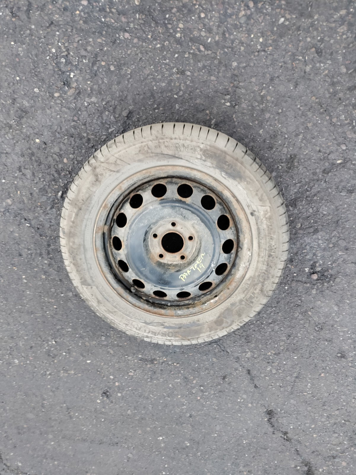2019 PEUGEOT PARTNER MK3 STEEL WHEEL WITH 16 INCH TYRE 20560R16