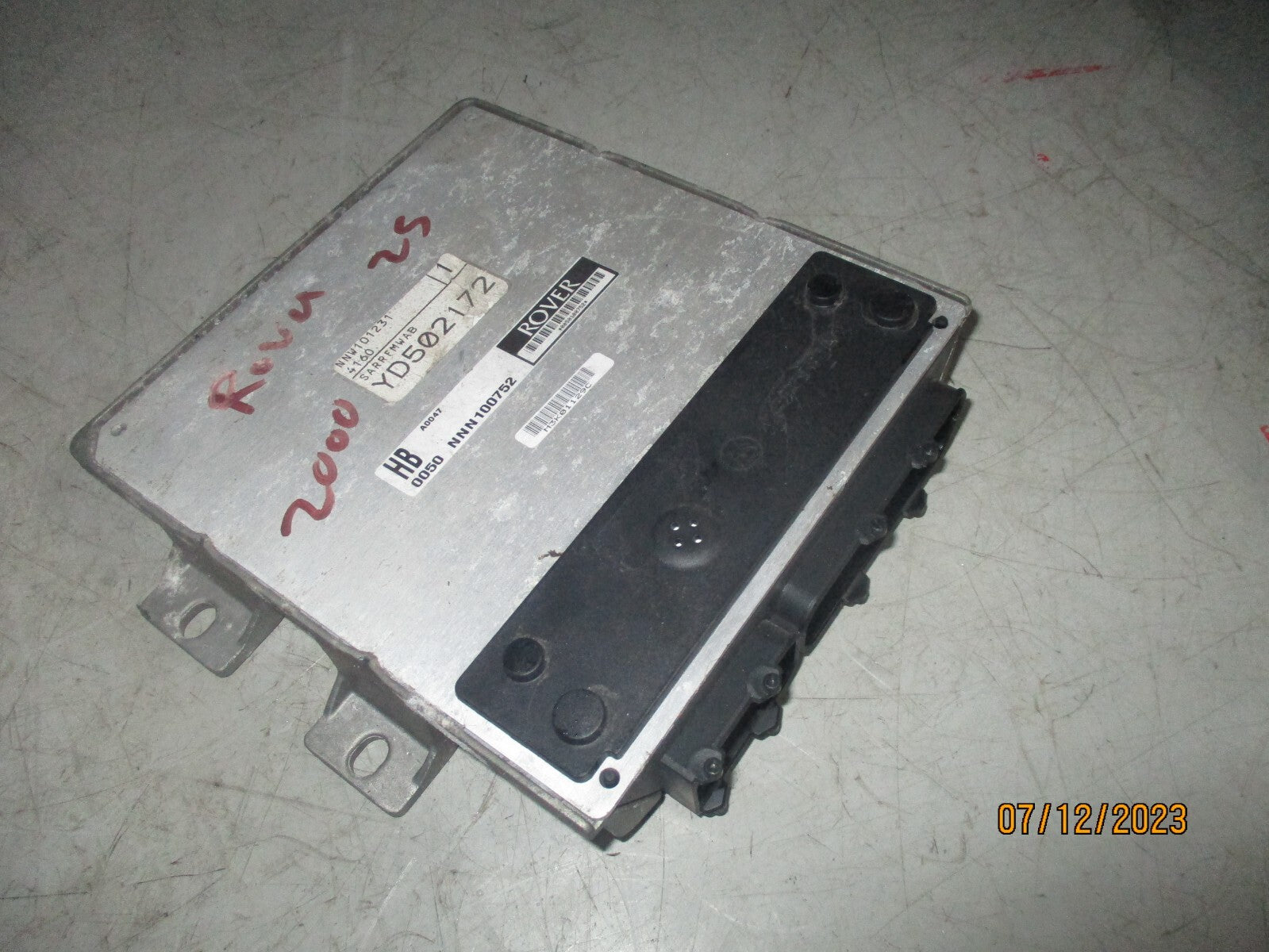 ROVER 25 2000 1.4 PETROL MANUAL ECU ENGINE CONTROL MODULE UNIT YD502172