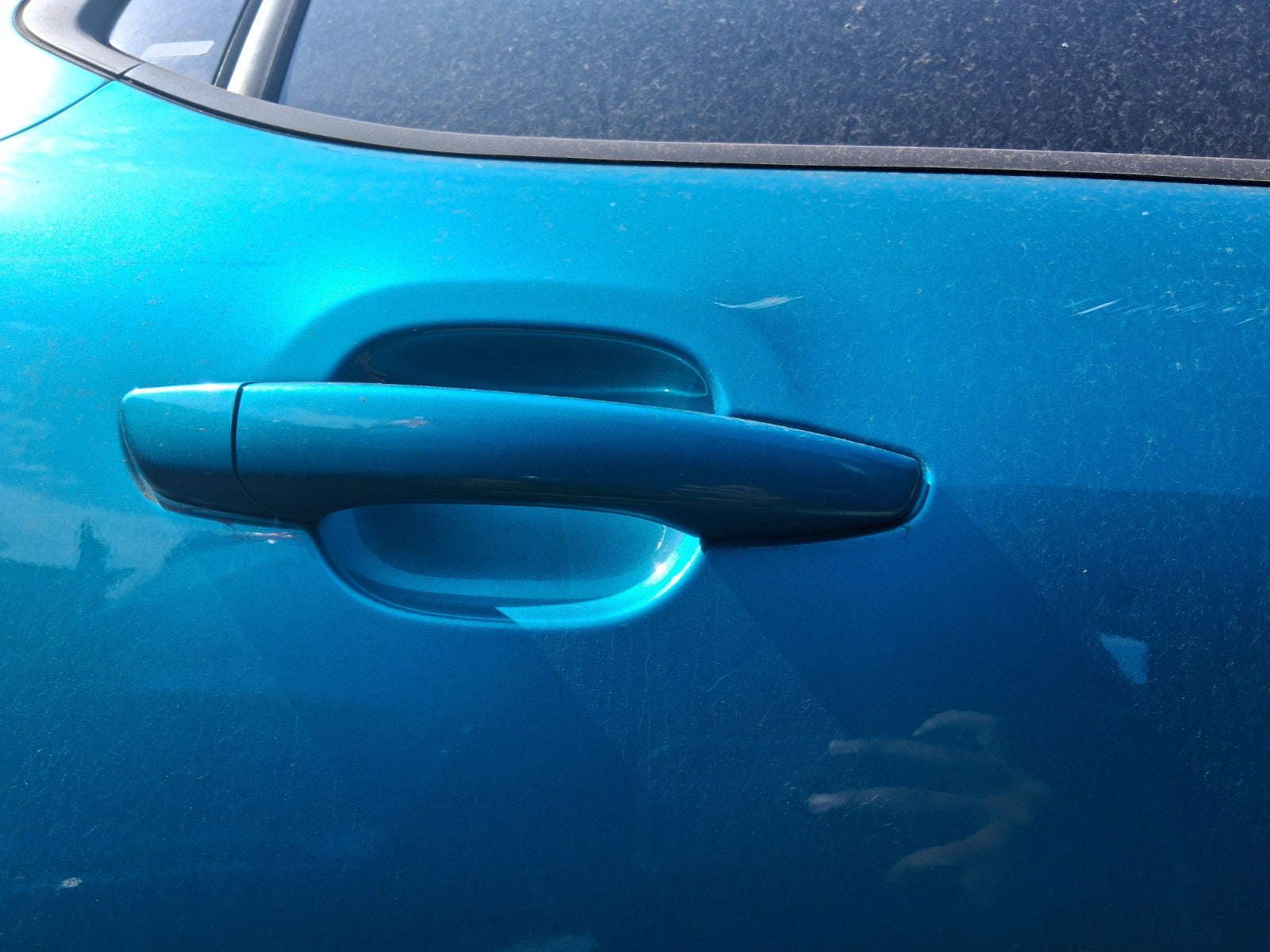 2023 CITREOEN C3 MK3 OSR DRIVER SIDE REAR DOOR HANDLE SPRING BLUE METALLIC EWJ