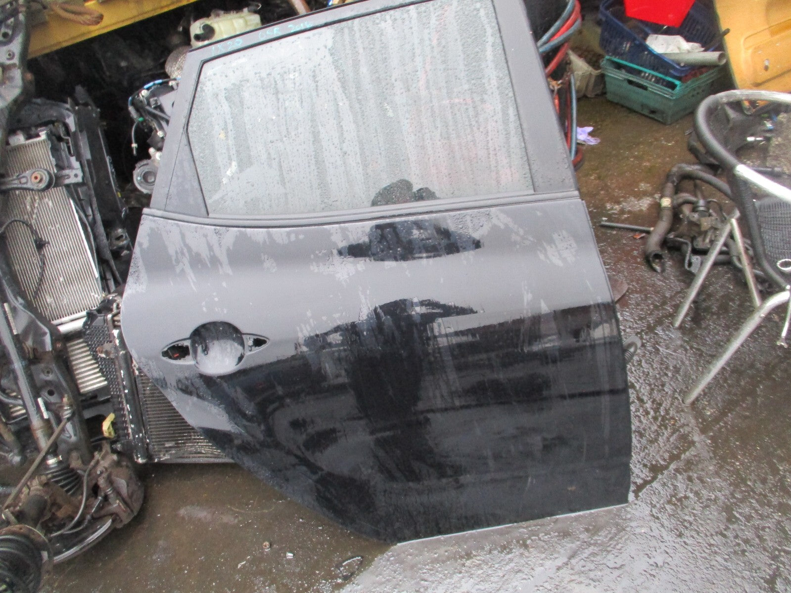 HYUNDAI IX20 2018 OSR DRIVER SIDE REAR BARE DOOR SHELL PHANTOM BLACK MET PAE