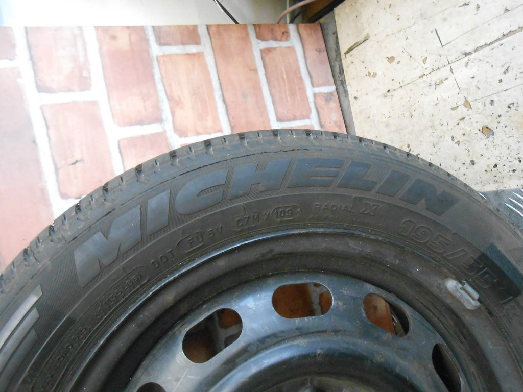 MAZDA PREMACY 1999 FULL SIZE SPARE STEEL WHEEL TYRE MICHELIN 195 55 15 5 STUD