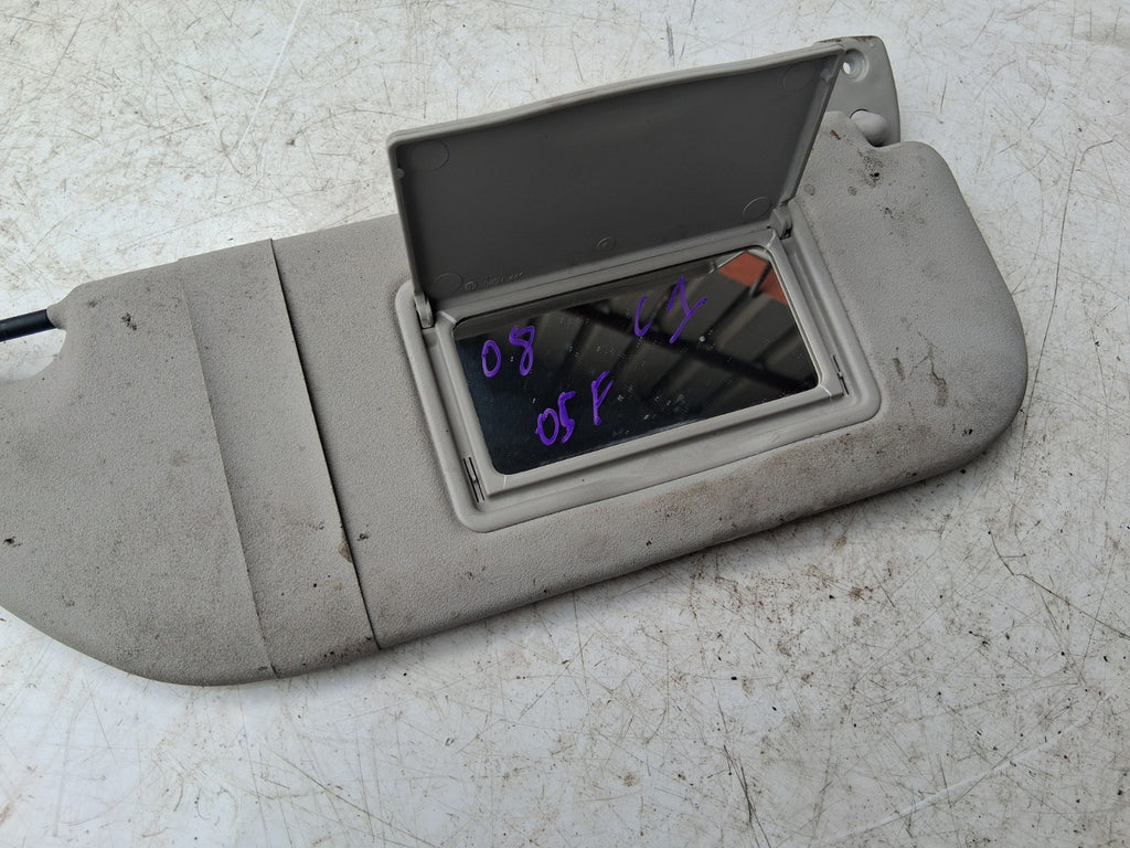 2008 CITROEN C1 MK1 OSF DRIVER SIDE FRONT INTERIOR SUN VISOR SHADE