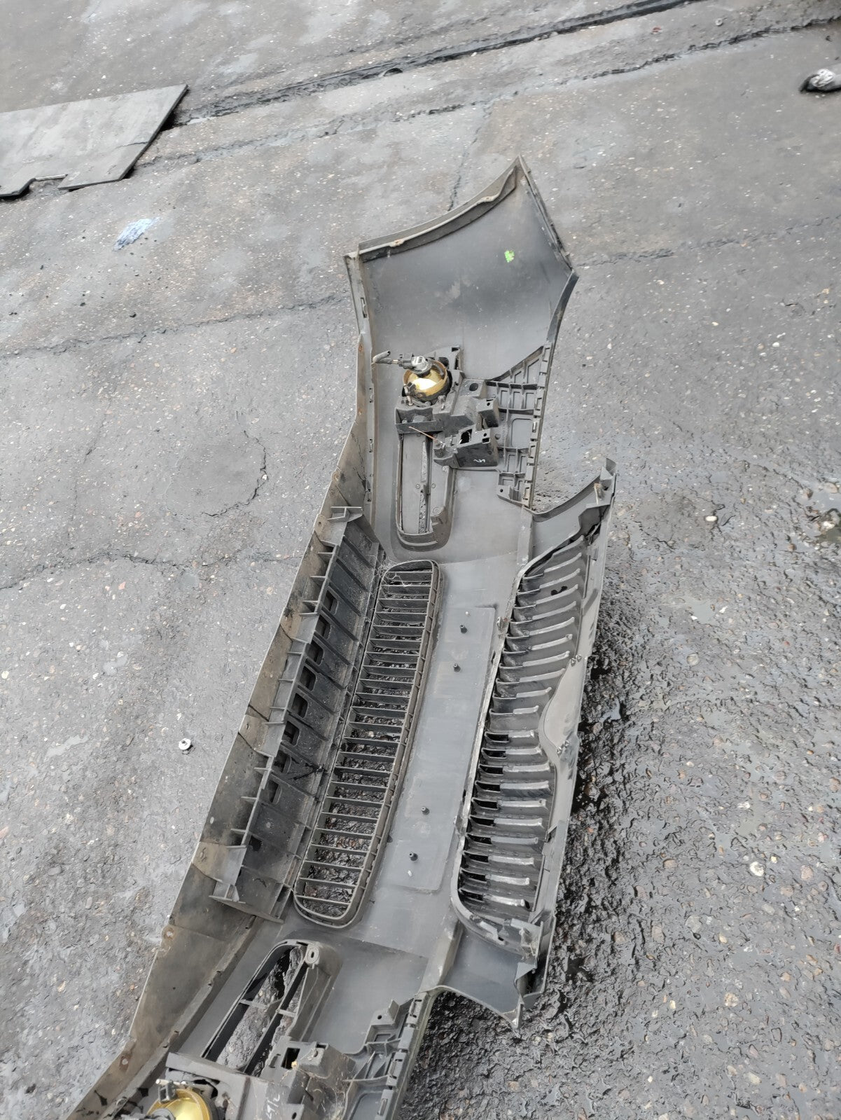 2009 SKODA FABIA MK2 FRONT COMPLETE BUMPER GREY