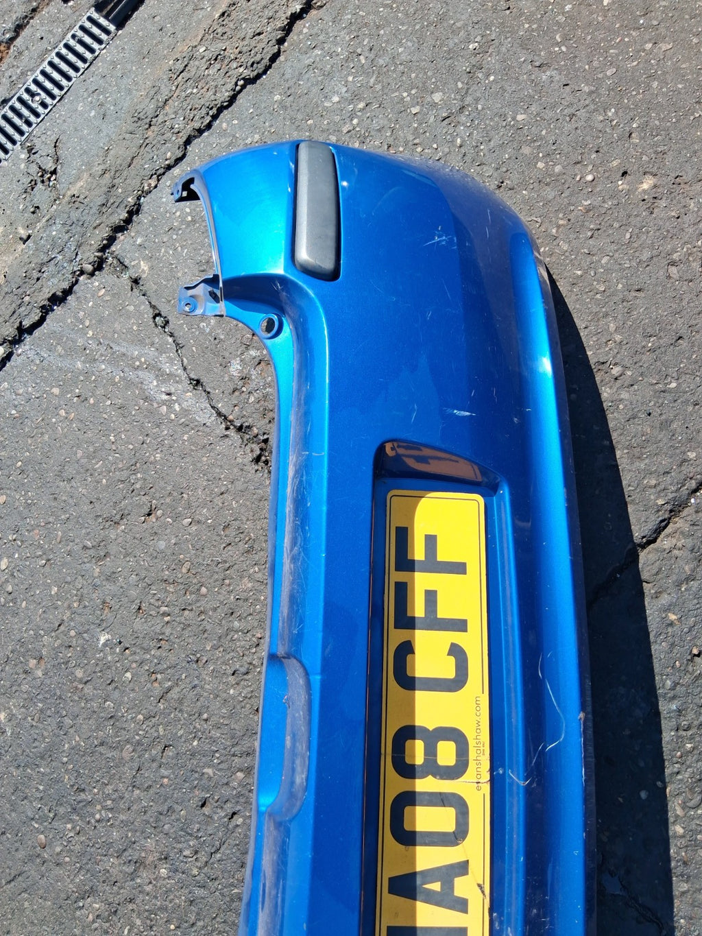 2008 RENAULT CLIO MK3 COMPLETE REAR BUMPER BLUE