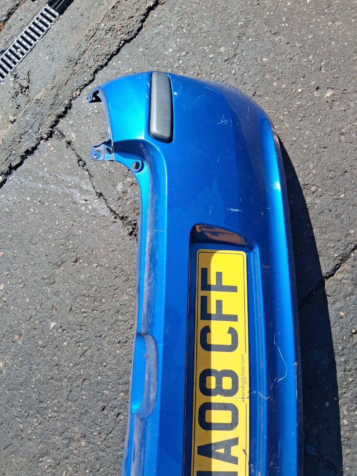 2008 RENAULT CLIO MK3 COMPLETE REAR BUMPER BLUE