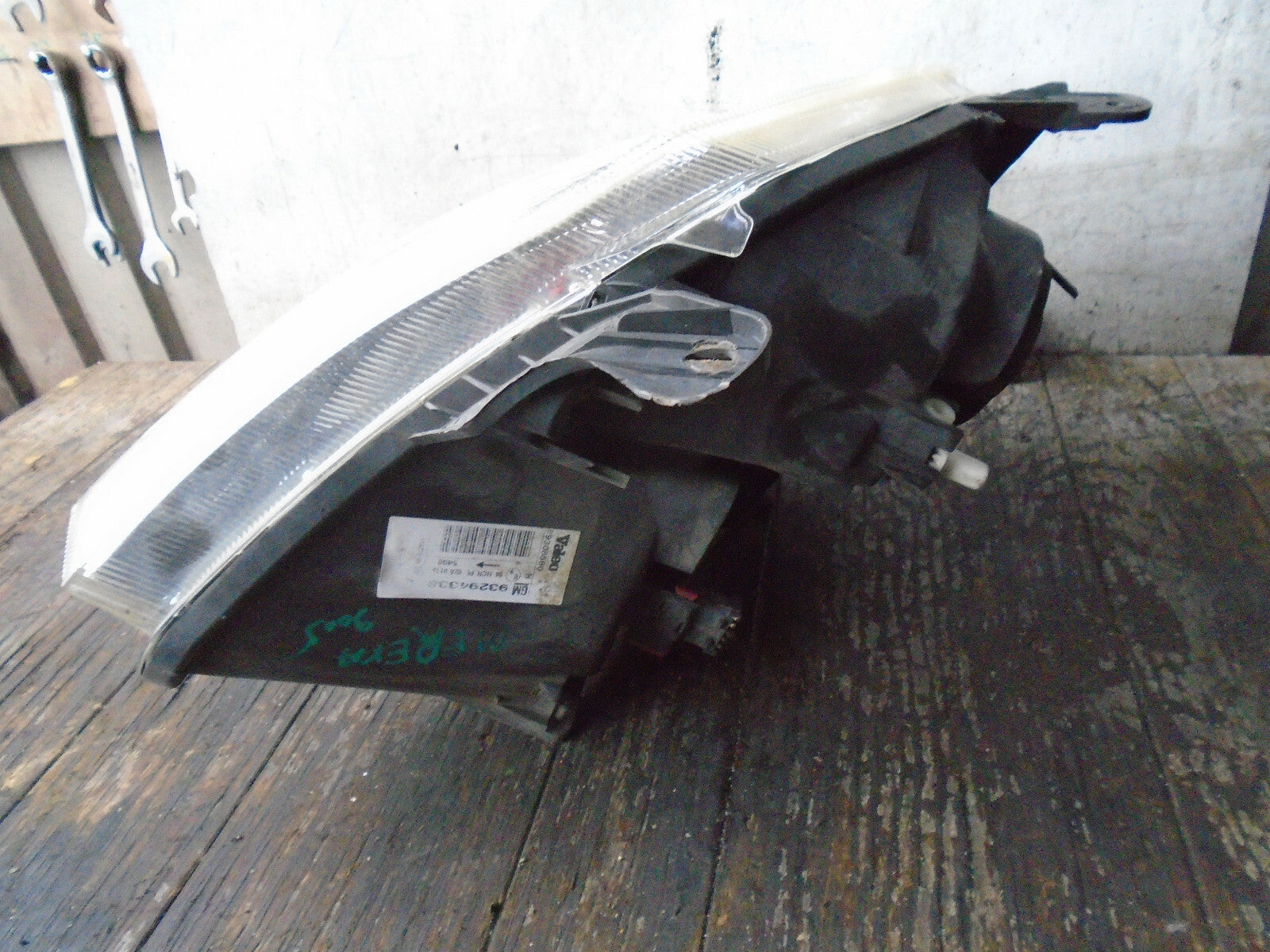 VAUXHALL MERIVA A 2005 OSF DRIVER SIDE FRONT HEDALIGHT HEADLAMP 93294338