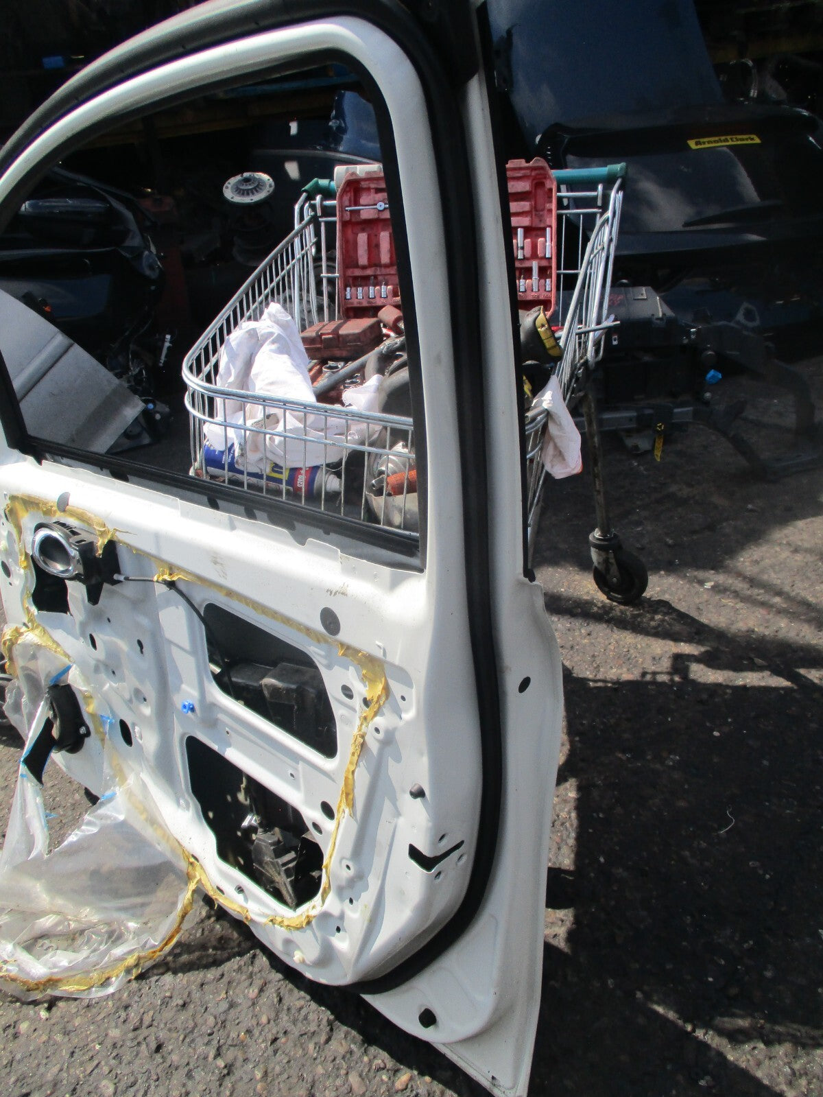 2015 NISSAN NOTE E12 OSF DRIVER SIDE FRONT BARE DOOR WHITE PEARL QAB