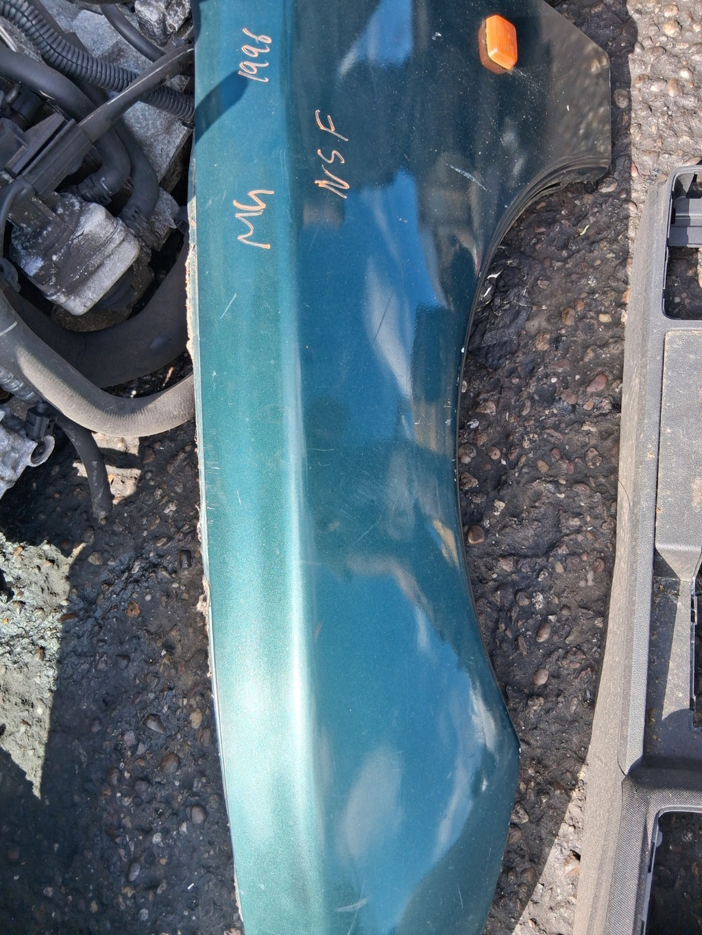 MG MGF 1996 MK1 NSF PASSENGER SIDE FRONT LEFT WING PANEL GREEN