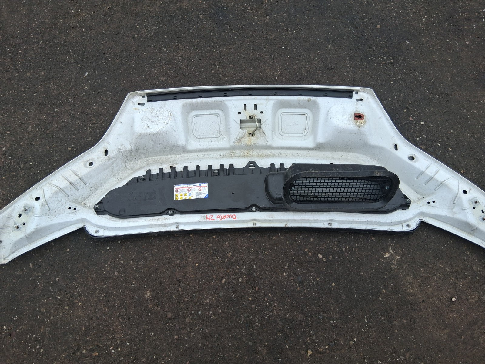 2024 FIAT DUCATO MK3 FRONT BONNET HOOD PANEL WHITE DAMAGED