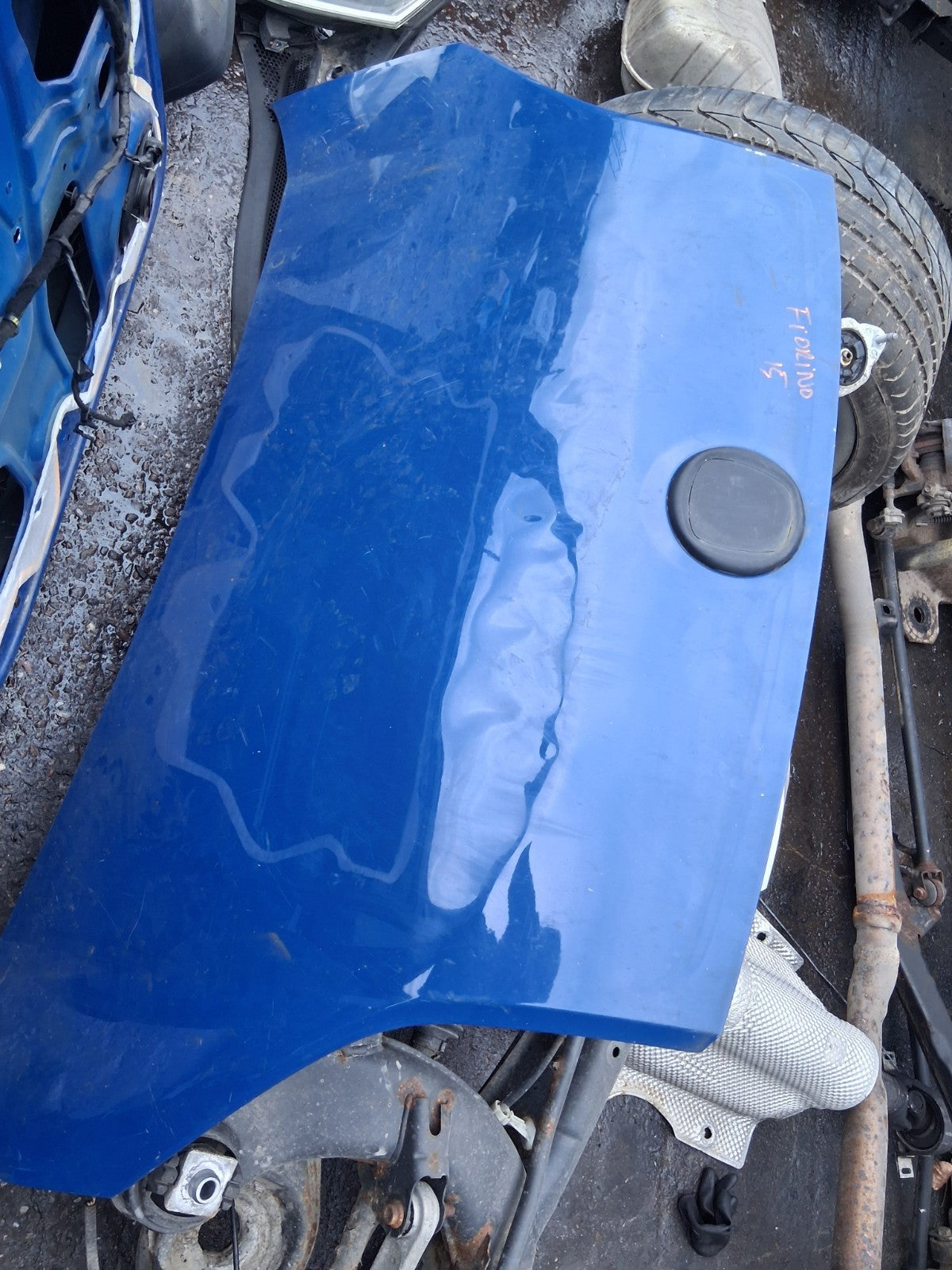 2016 FIAT FIORINO FRONT BONNET HOOD PANEL BLUE