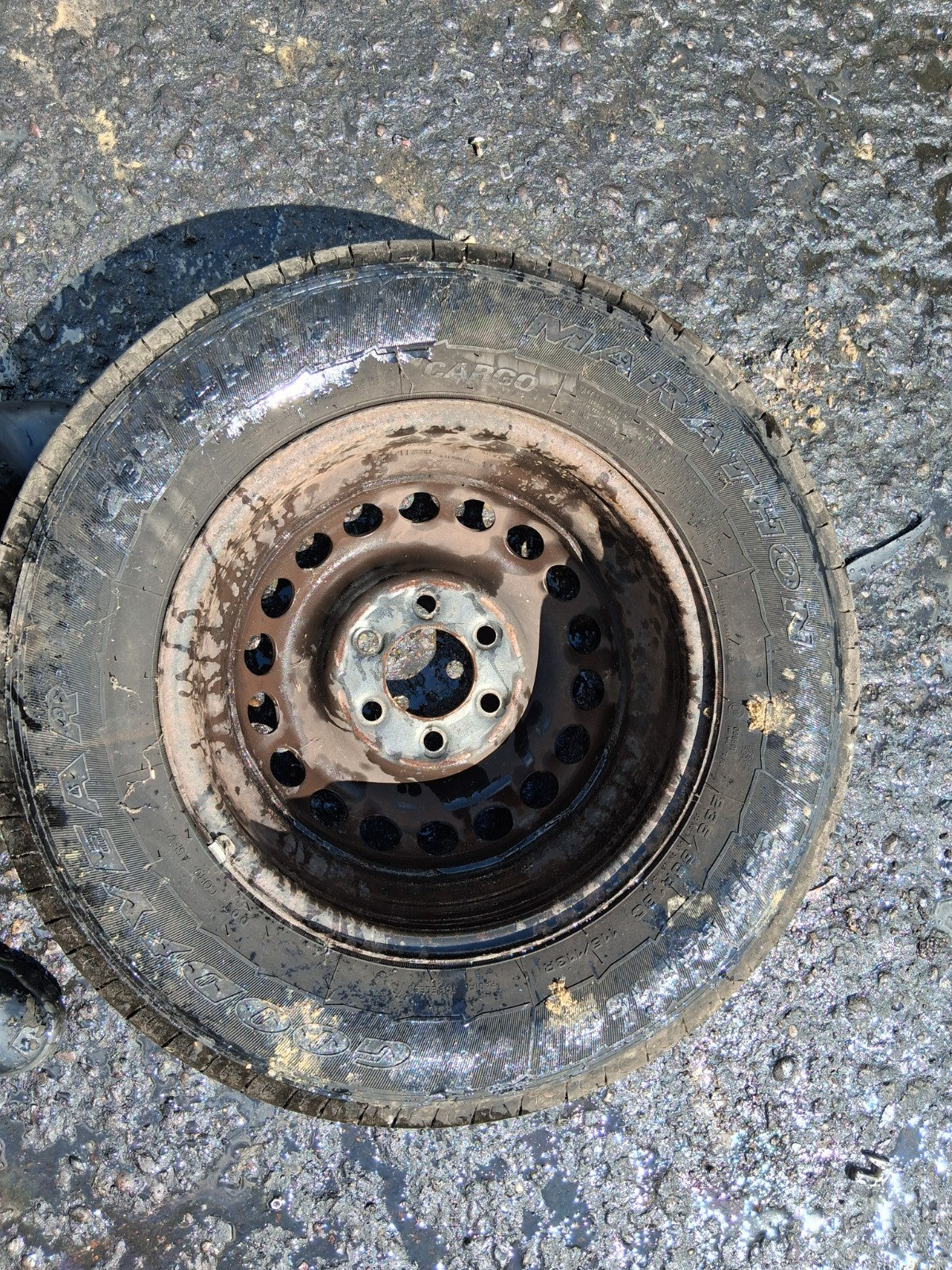 2015 MERCEDES BENZ SPRINTER W906 16 INCH STEEL WHEEL WITH TYRE 235/65R16