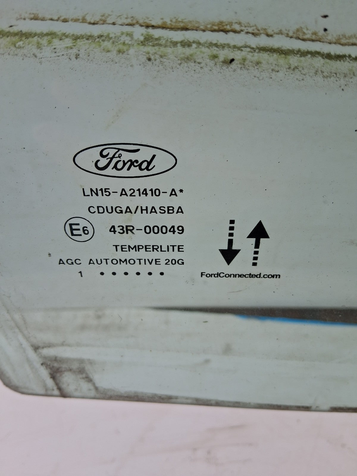 2021 FORD ECOSPORT 71 OSF OFF DRIVER RIGHT SIDE DOOR WINDOW GLASS 43R00049