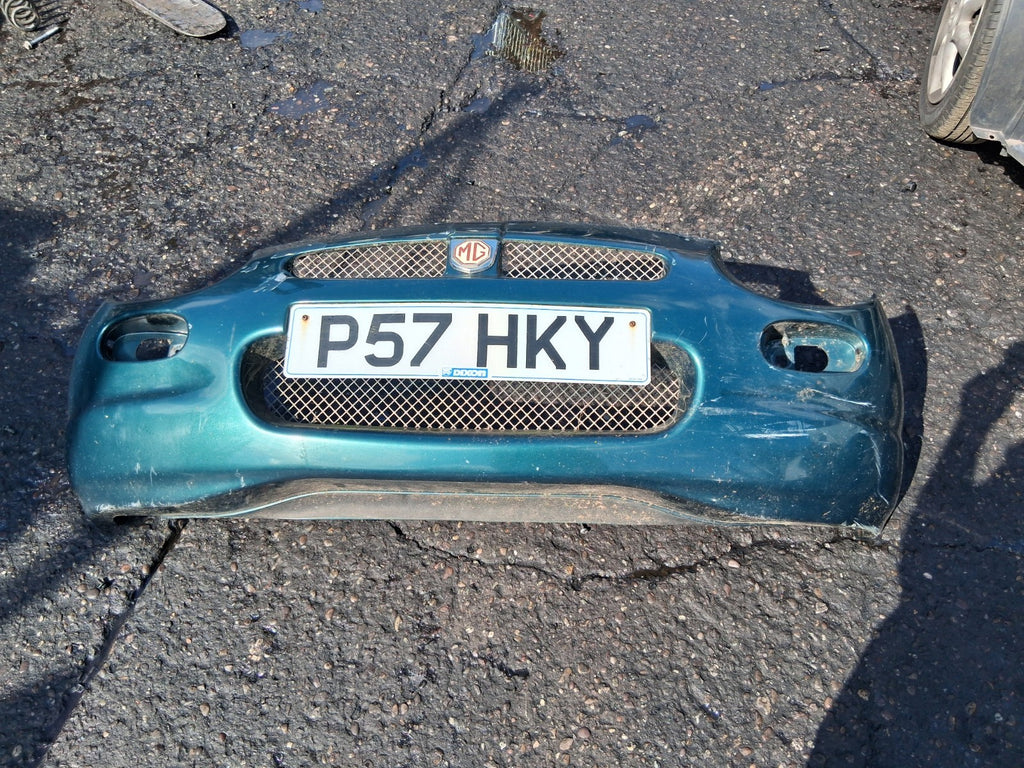 MG MGF 1996 MK1 COMPLETE FRONT BUMPER WITH GREEN BADGE GREEN