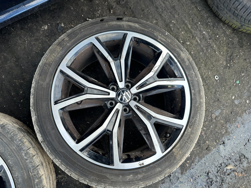 2023 VOLKSWAGEN T CROSS 18 INCH SET OF FOUR ALLOY WHEELS TYRE DIAMOND 215/45R18