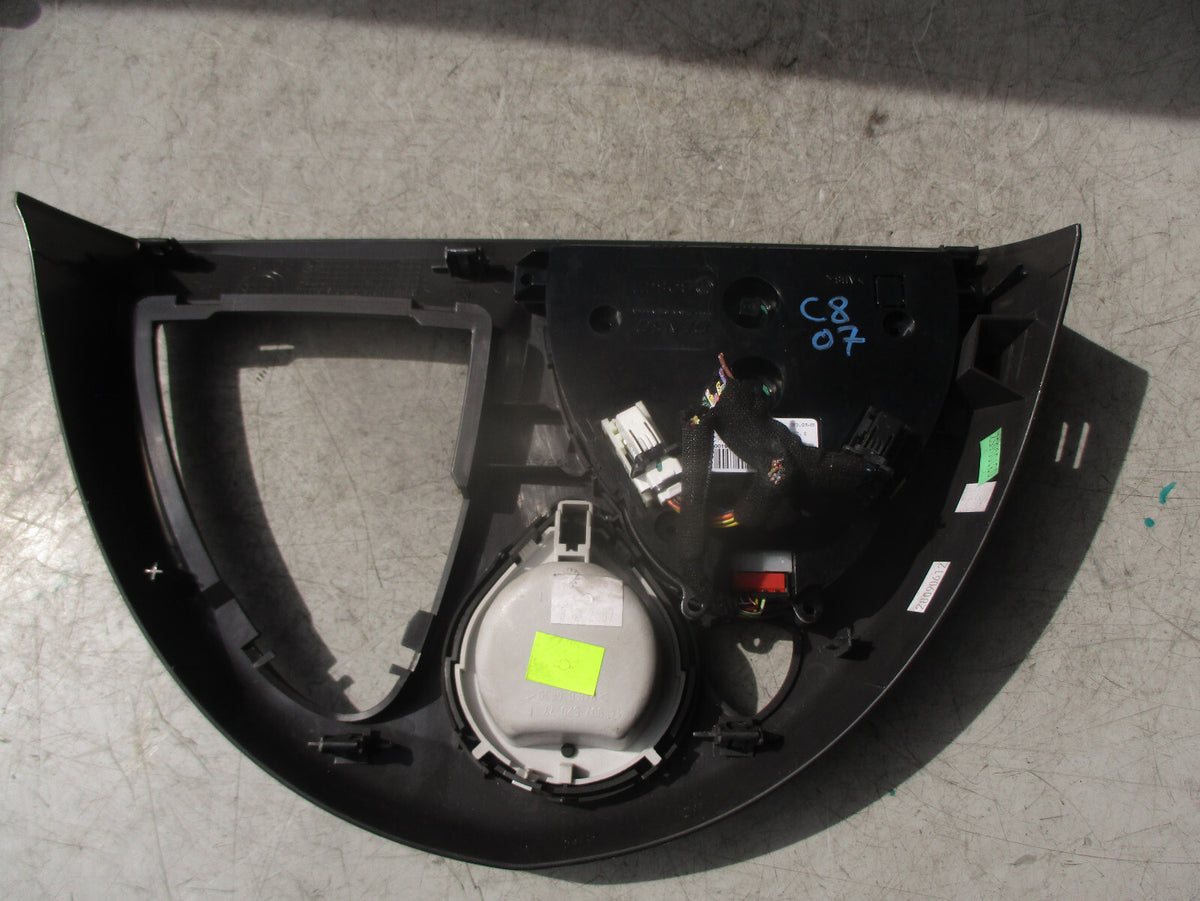 2007 CITROEN C8 MK1 HEATER CONTROL SWITCH PANEL WITH SURROUND TRIM 14009187YR