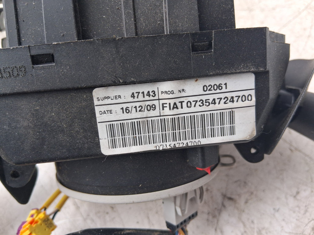 2010 FIAT 500 LOUNGE MK1 INDICATOR WIPER SWITCH STALK SQUIB 07354724700