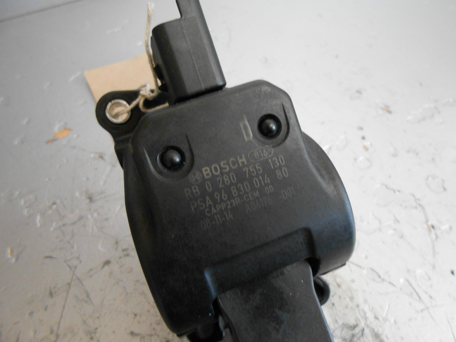 PEUGEOT 308 2010 1.4 16V ELECTRIC ACCELERATOR PEDAL 9683001480