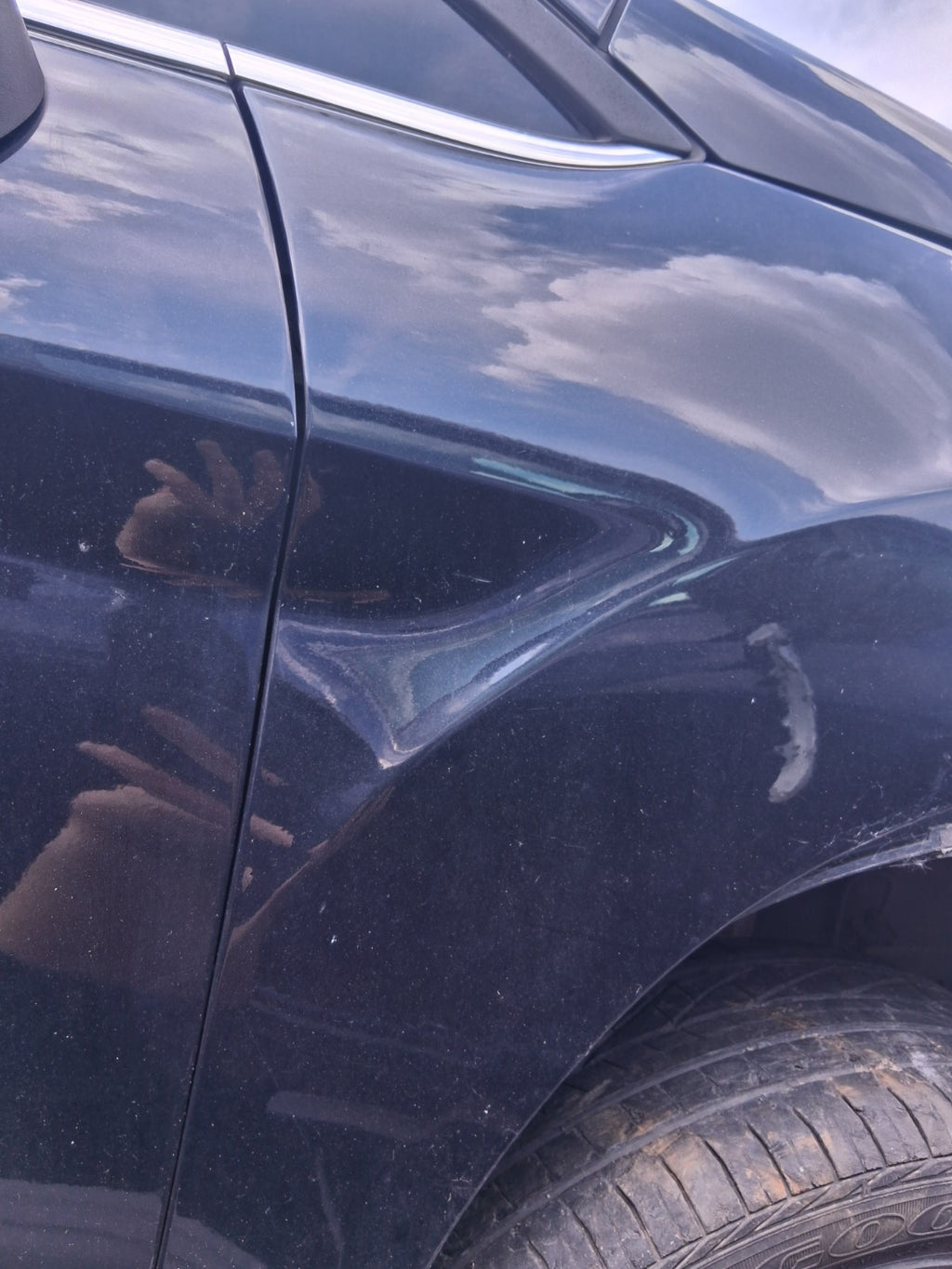 2012 FORD FIESTA MK7 5 DOOR OSF DRIVER SIDE FRONT RIGHT WING PANEL BLACK