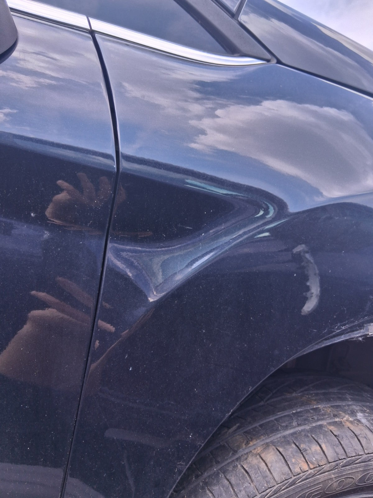2012 FORD FIESTA MK7 5 DOOR OSF DRIVER SIDE FRONT RIGHT WING PANEL BLACK