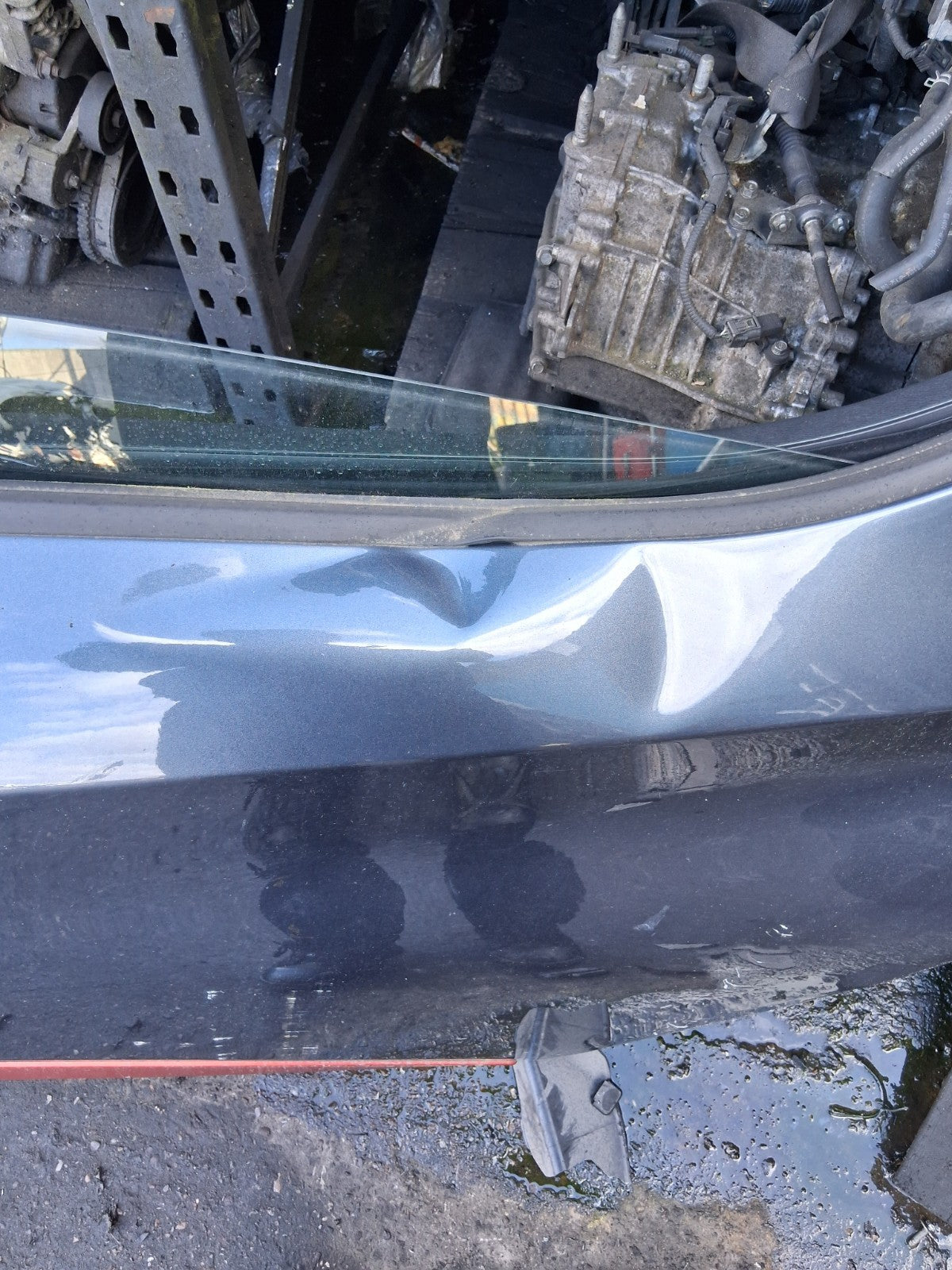 2018 NISSAN MICRA K14 NSR PASSENGER SIDE REAR COMPLETE DOOR GREY TITANIUM KPN