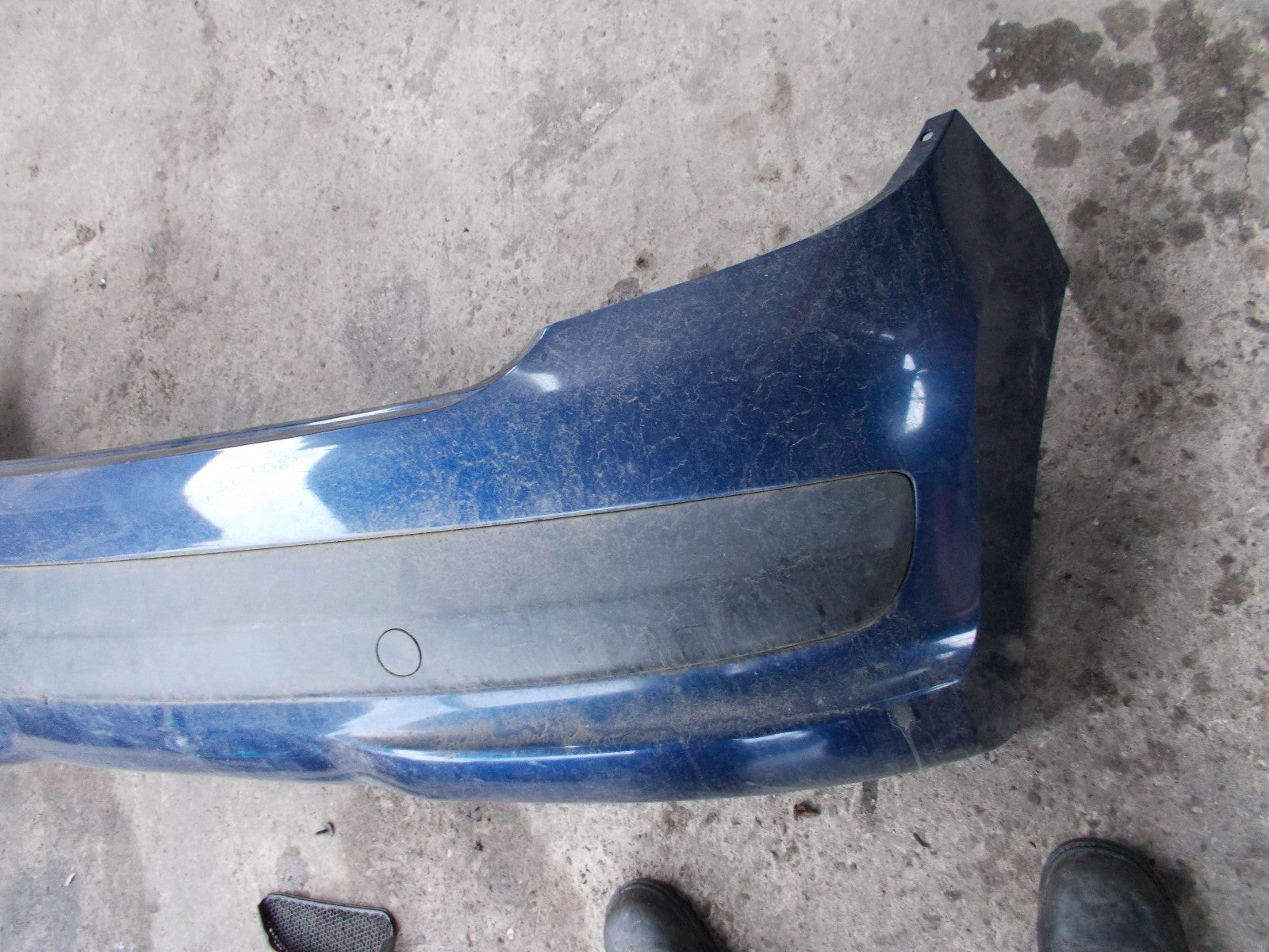 2006 PEUGEOT 207 HATCHBACK REAR BACK PLASTIC BUMPER BLUE