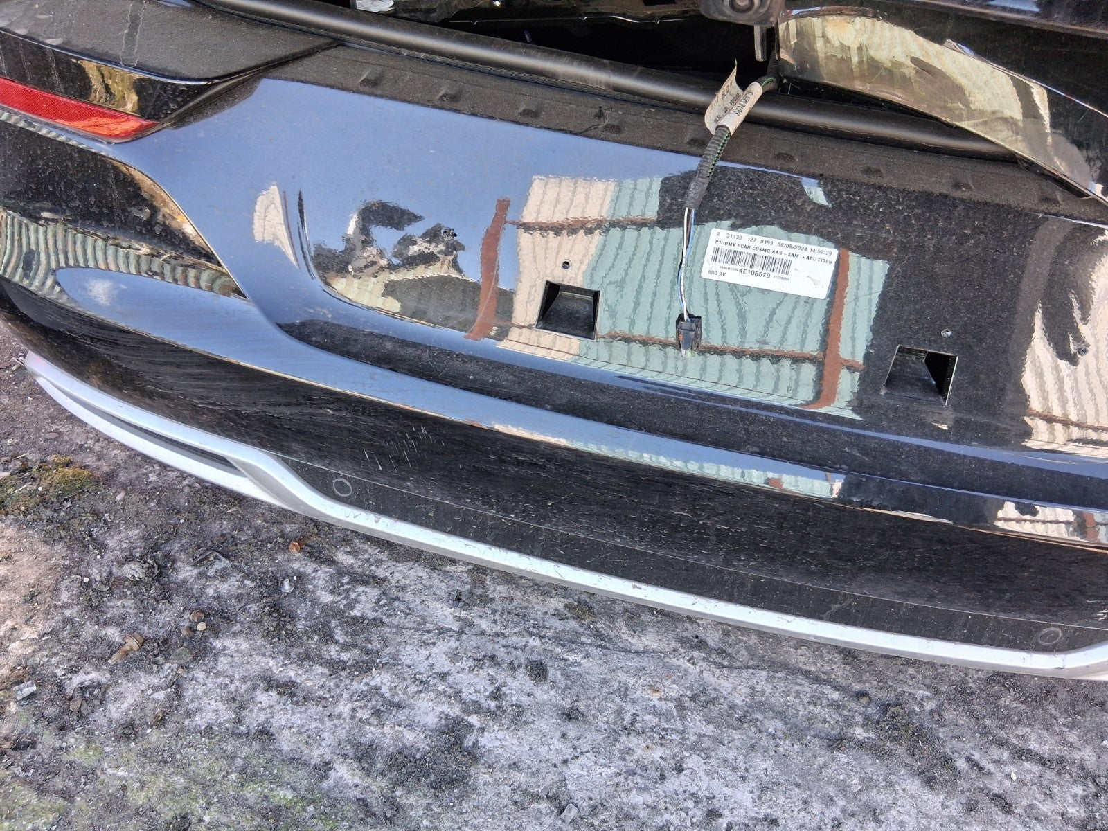 2024 VAUXHALL GRANDLAND MK1 FACELIFT COMPLETE REAR BUMPER WITH PDC SENSORS BLACK
