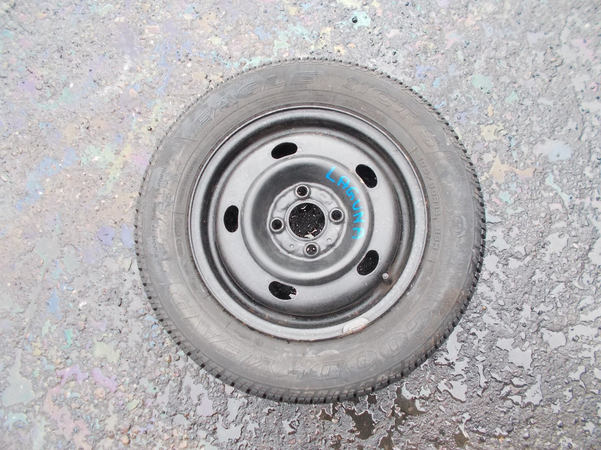 RENUALT LAGUNA GOODYEAR 4 STUD 14 INCH STEEL WHEEL 185/65 R14
