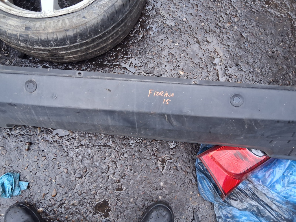 2016 FIAT FIORINO COMPLETE REAR BUMPER BLACK