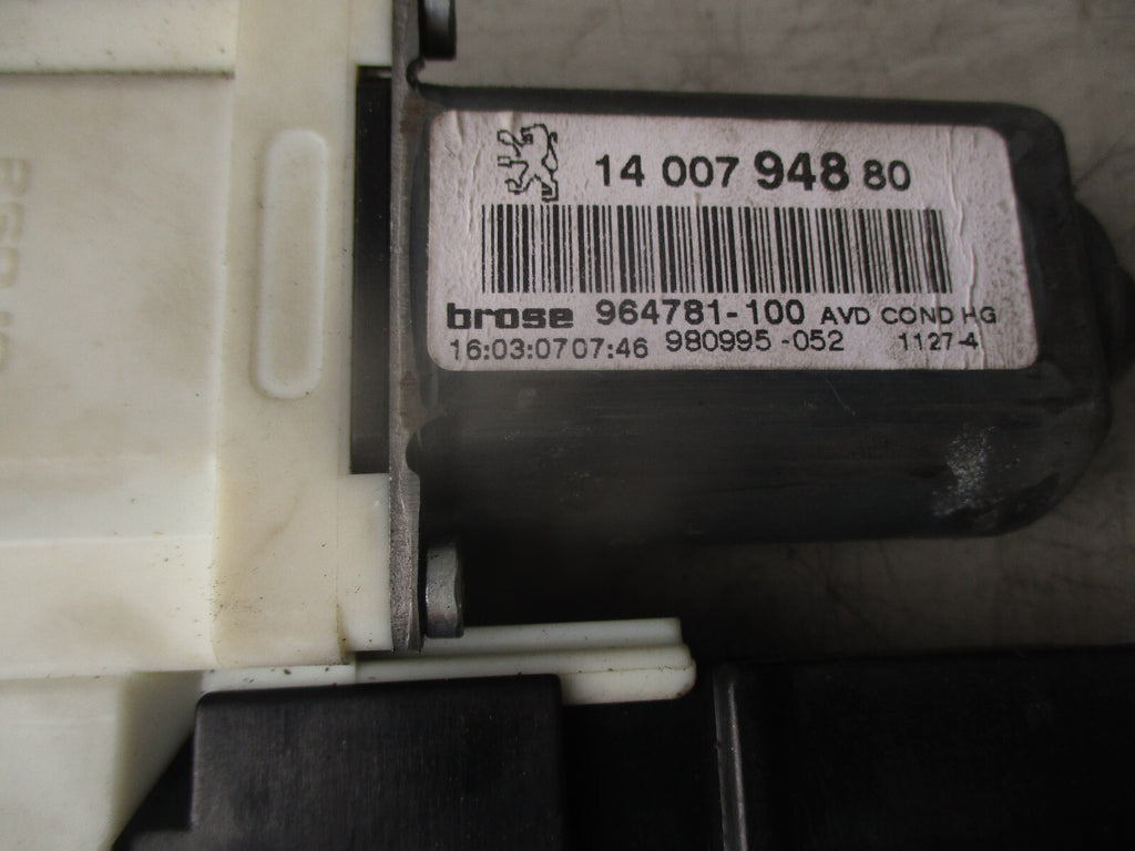 2007 CITROEN C8 MK1 OSF DRIVER FRONT RIGHT WINDOW MOTOR 1400794880