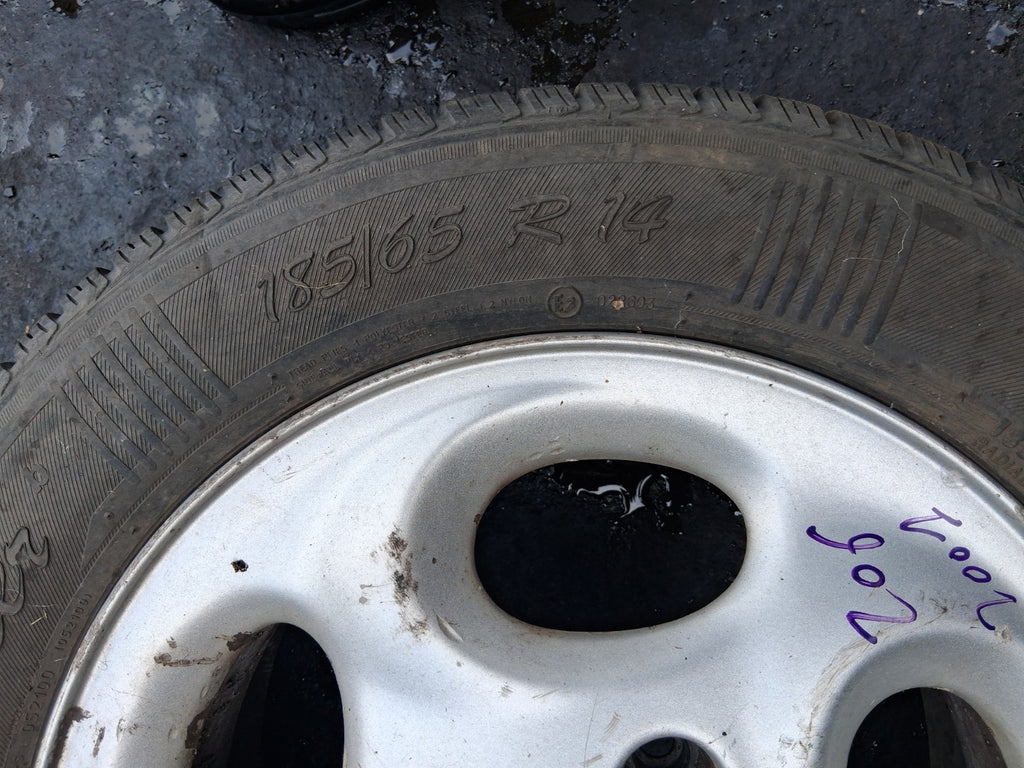 2001 PEUGEOT 206 14 INCH ALLOY WHEEL WITH TYRE 185/65R14