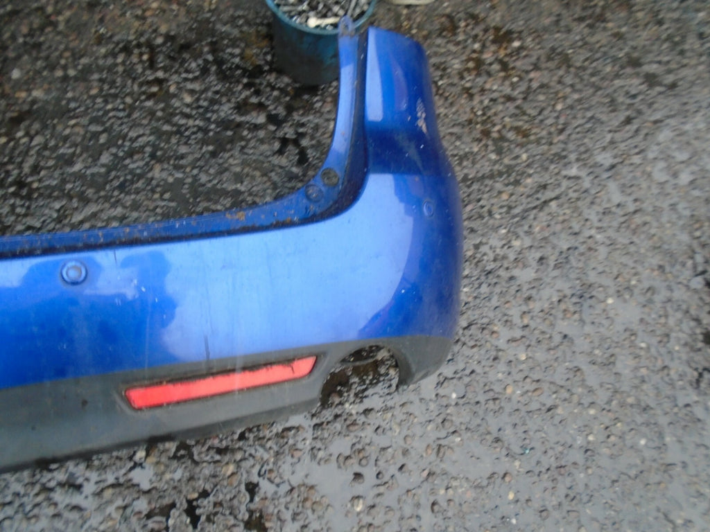 MAZDA 6 ESTATE 2009 COMPLETE REAR BACK PLASTIC BUMPER WITH REFLECTORS BLUE