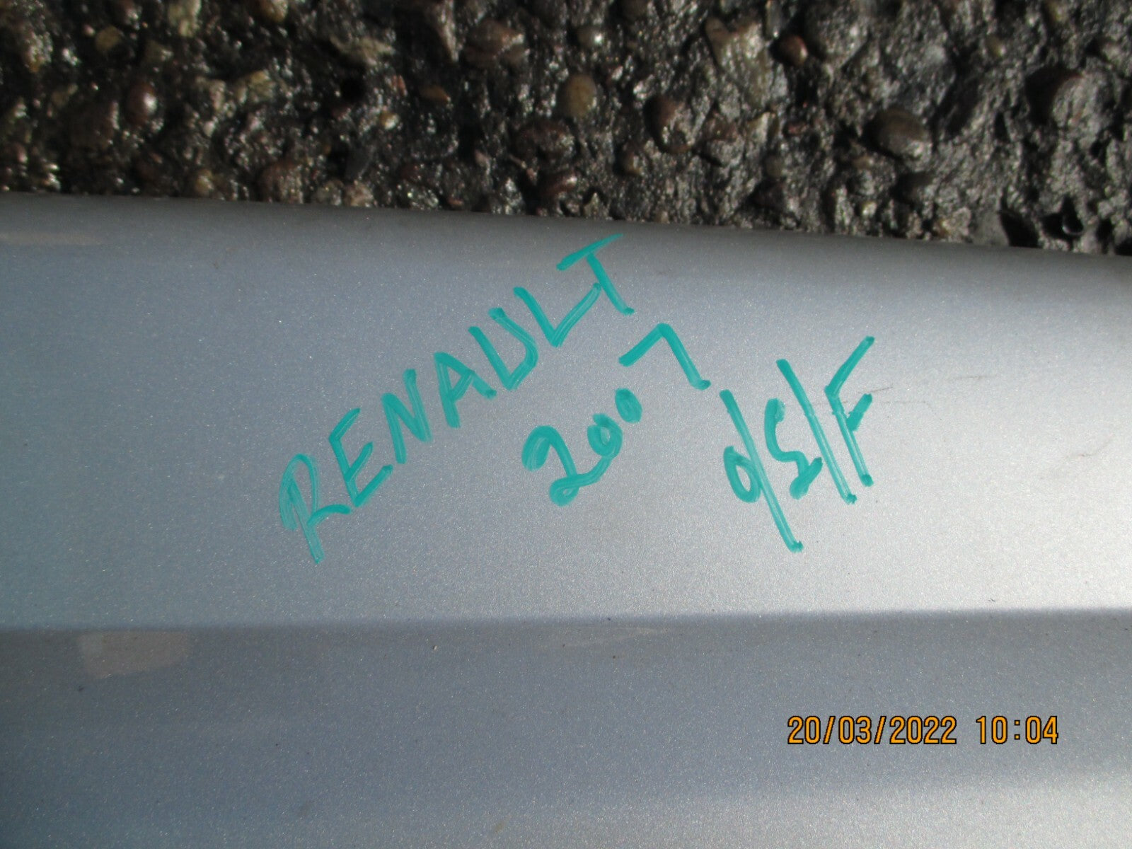 RENAULT MEGANE 2007 MK2 OSF FRONT DRIVER SIDE WING PANEL GREY