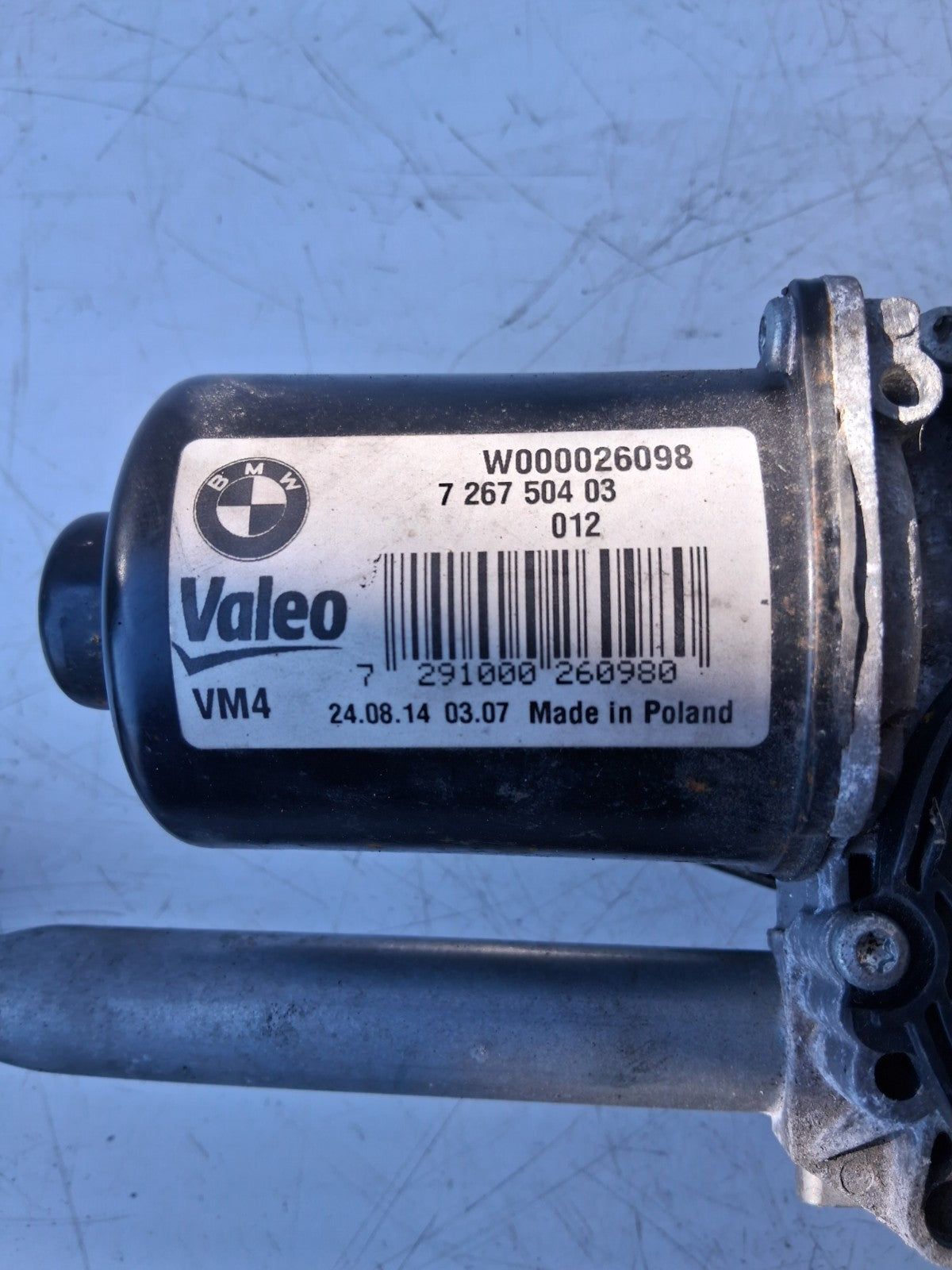 BMW 1 SERIES F20 2015 FRONT WINDSCREEN WIPER MOTOR & LINKAGE 51717353217