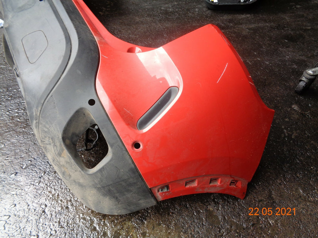 CITROEN C5 AIRCROSS 2019 REAR BACK PLASTIC BUMPER IN RED WITH SOME TRIMS