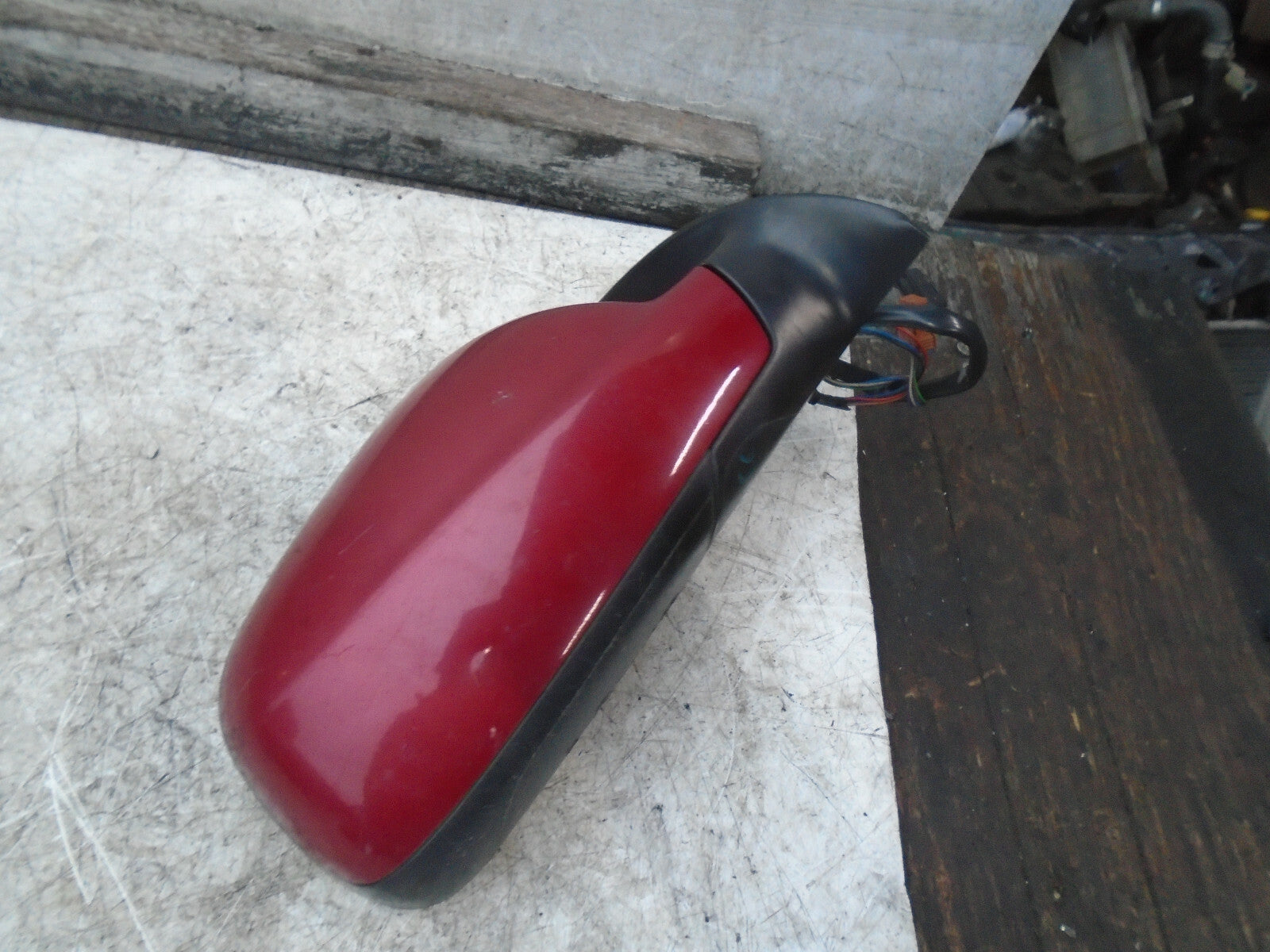 PEUGEOT 307 CC 2007 OSF DRIVER SIDE FRONT ELECTRIC WING MIRROR RED