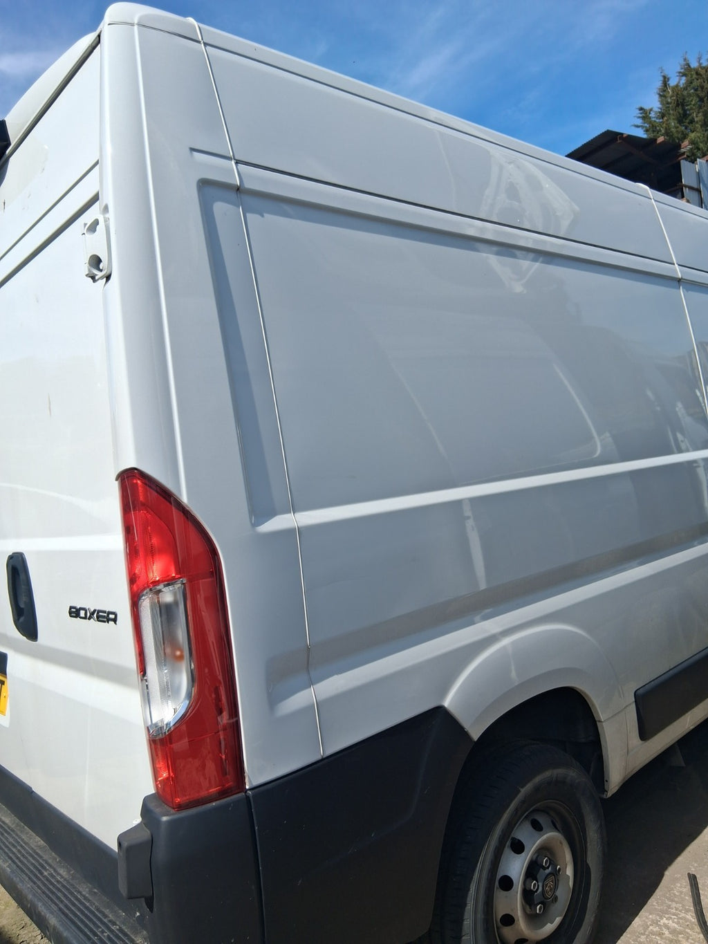 2024 PEUGEOT BOXER MK3 OSR DRIVER SIDE REAR QUARTER PANEL CUT WHITE