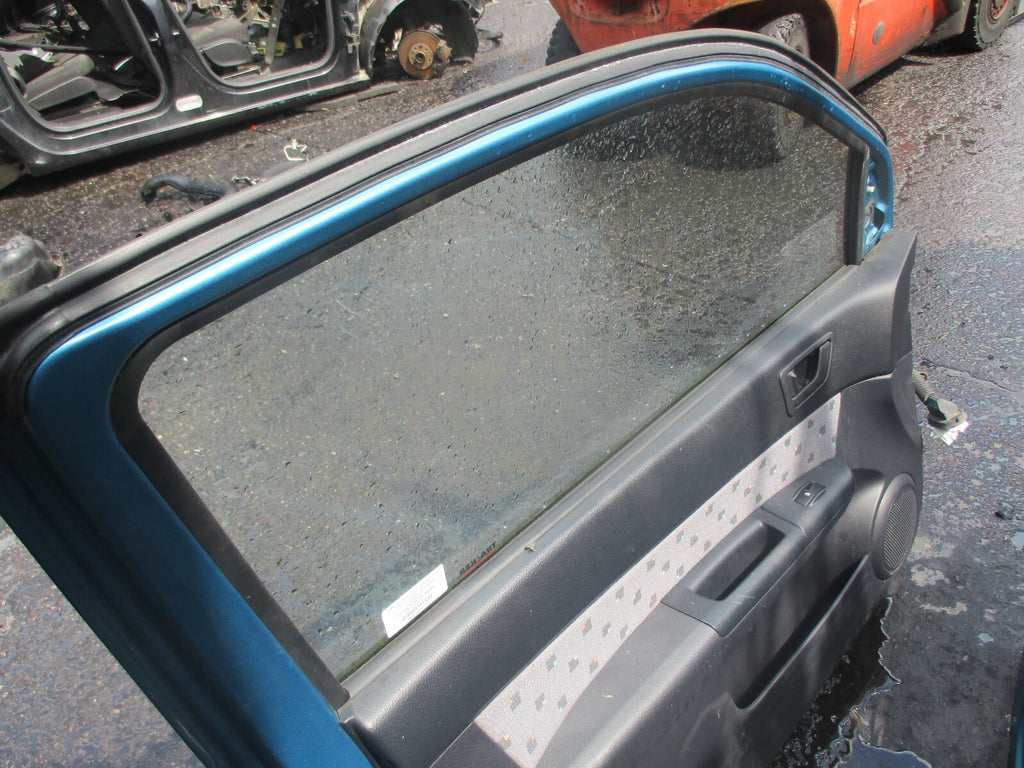 HYUNDAI GETZ 2005 3 DOOR NS PASSENGER SIDE COMPLETE DOOR BLUE