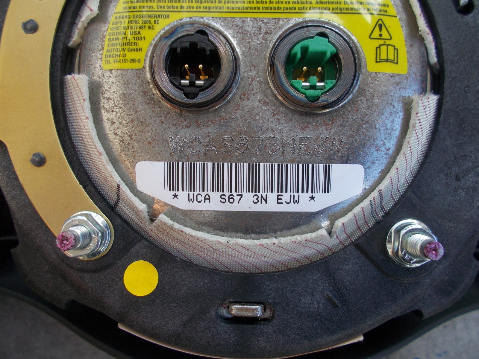 BMW MINI COOPER ONE R50 2004 STEERING WHEEL AIRBAG 676036605