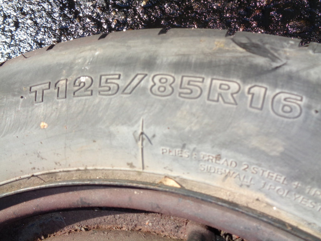 FORD FOCUS C MAX MONDEO 5 STUD SPARE WHEEL T125/85R16