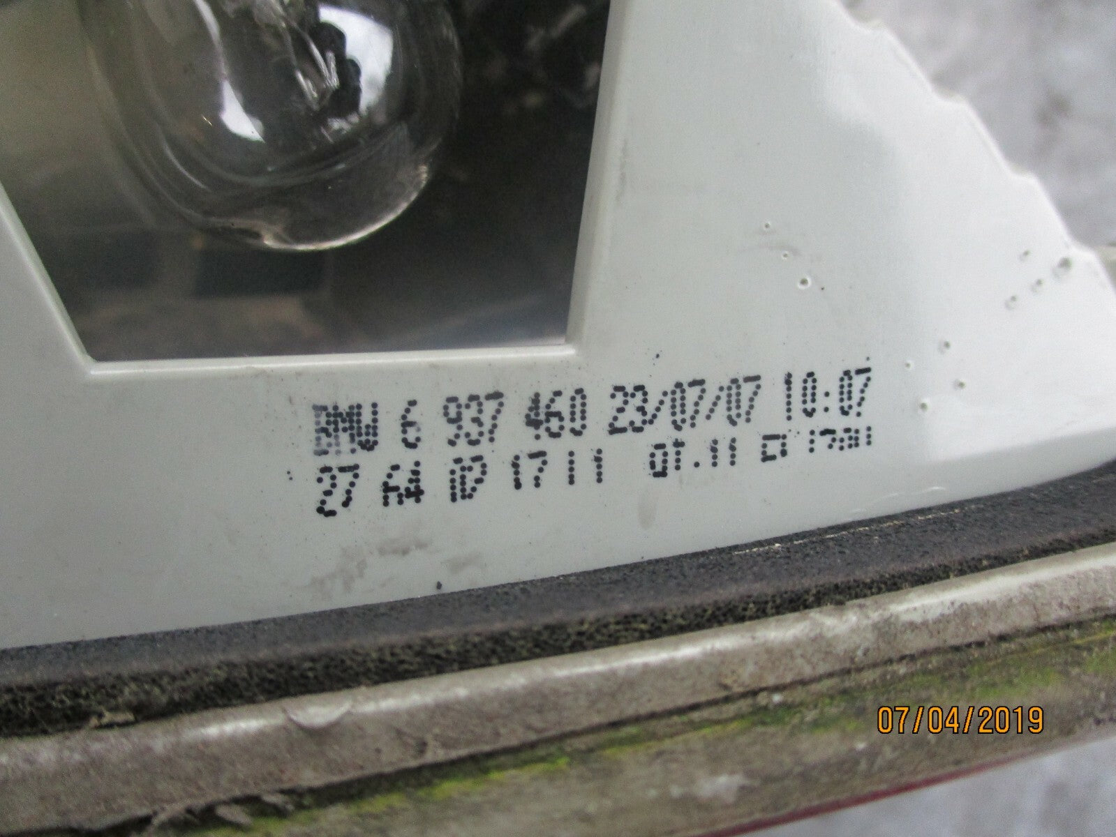 BMW 3 SERIES E90 OSR DRIVER SIDE REAR INNER LIGHT TAIL LIGHT 6937460