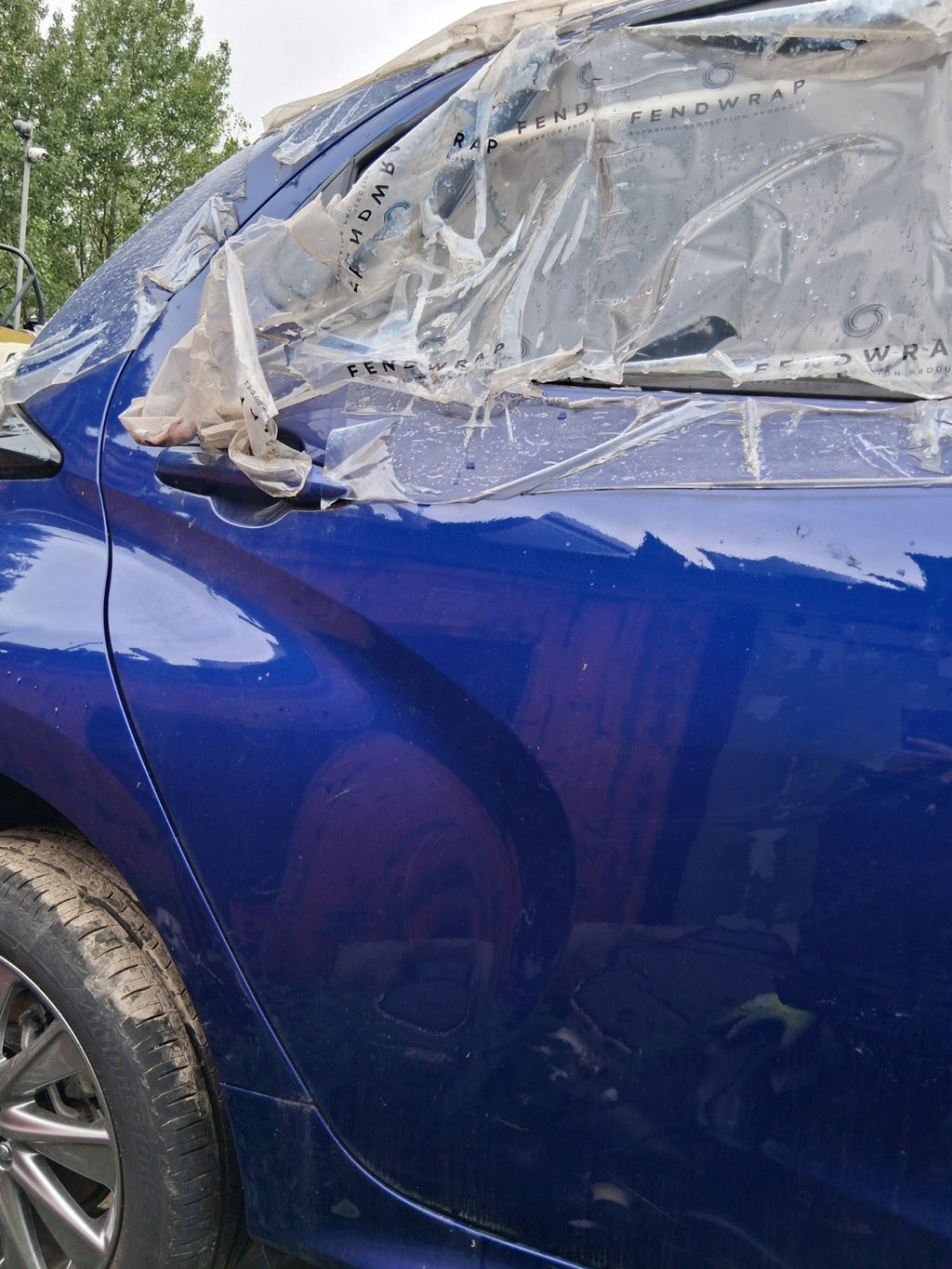 2023 TOYOTA YARIS MK4 OSR DRIVER SIDE REAR RIGHT BARE DOOR BLUE