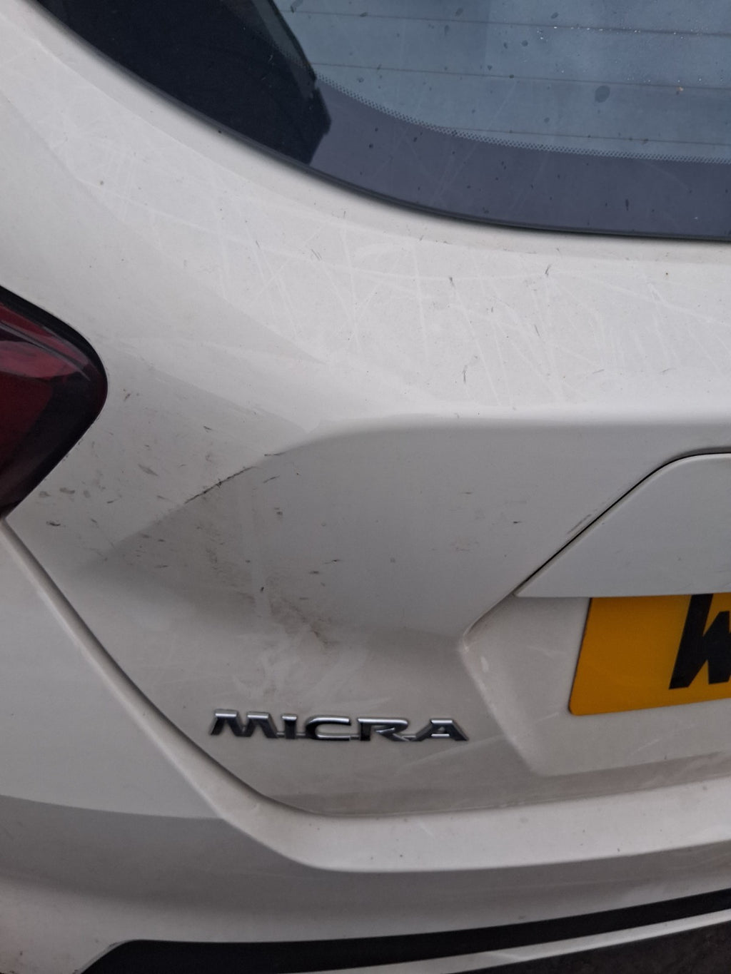 2018 NISSAN MICRA K14 COMPLETE REAR BARE TAILGATE BOOTLID IVORY D16