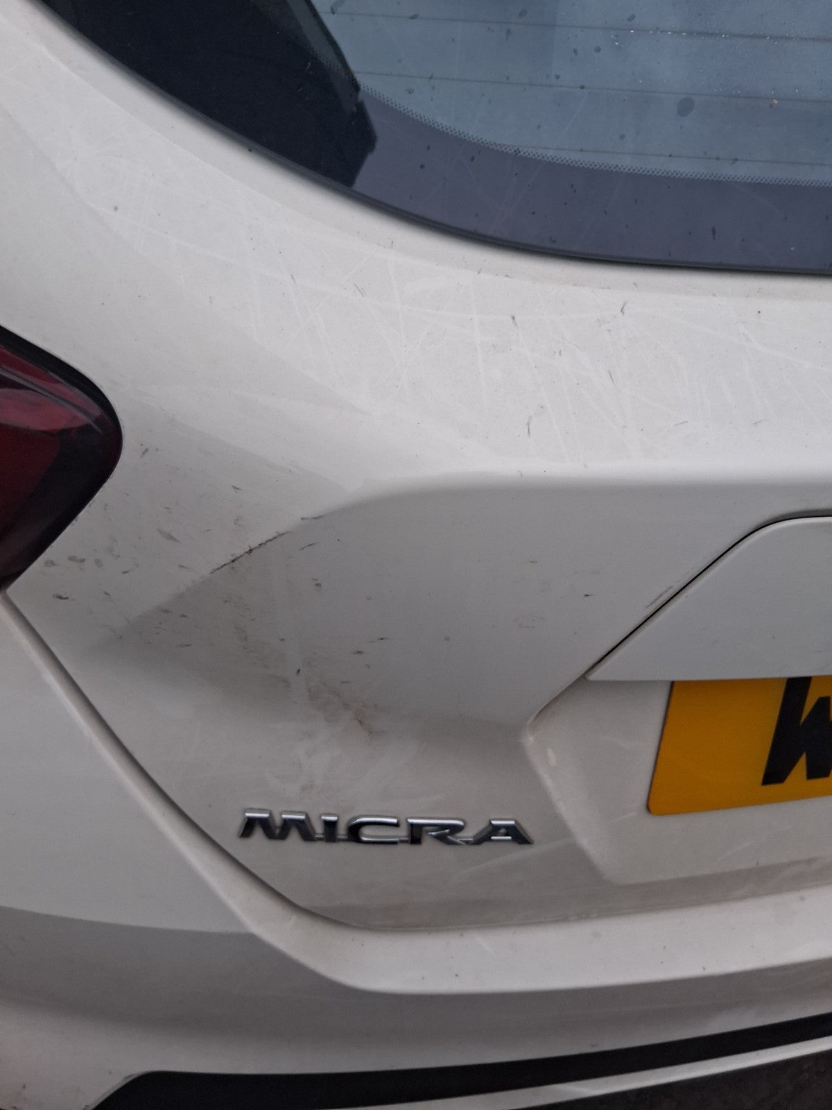 2018 NISSAN MICRA K14 COMPLETE REAR BARE TAILGATE BOOTLID IVORY D16