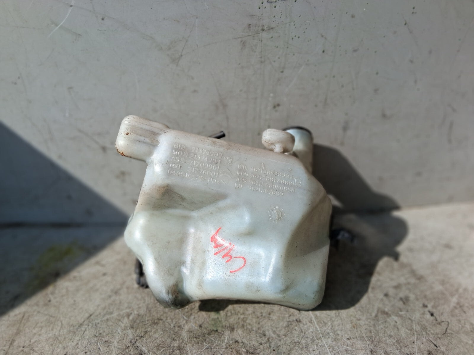 CITROEN C4 GRAND PICASSO 2009 WINDSCREEN WASHER BOTTLE TANK RESERVOIR 21374902