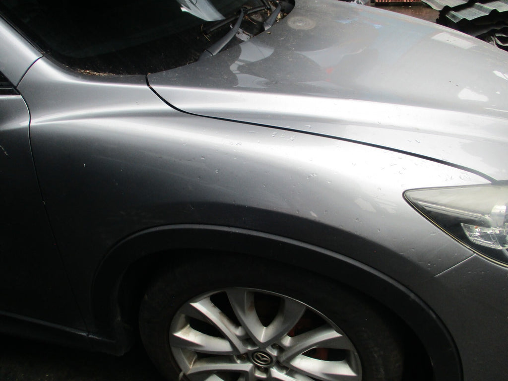 2013 MAZDA CX 5 MK1 OSF DRIVER SIDE FRONT WING PANEL LIQUID SILVER P38