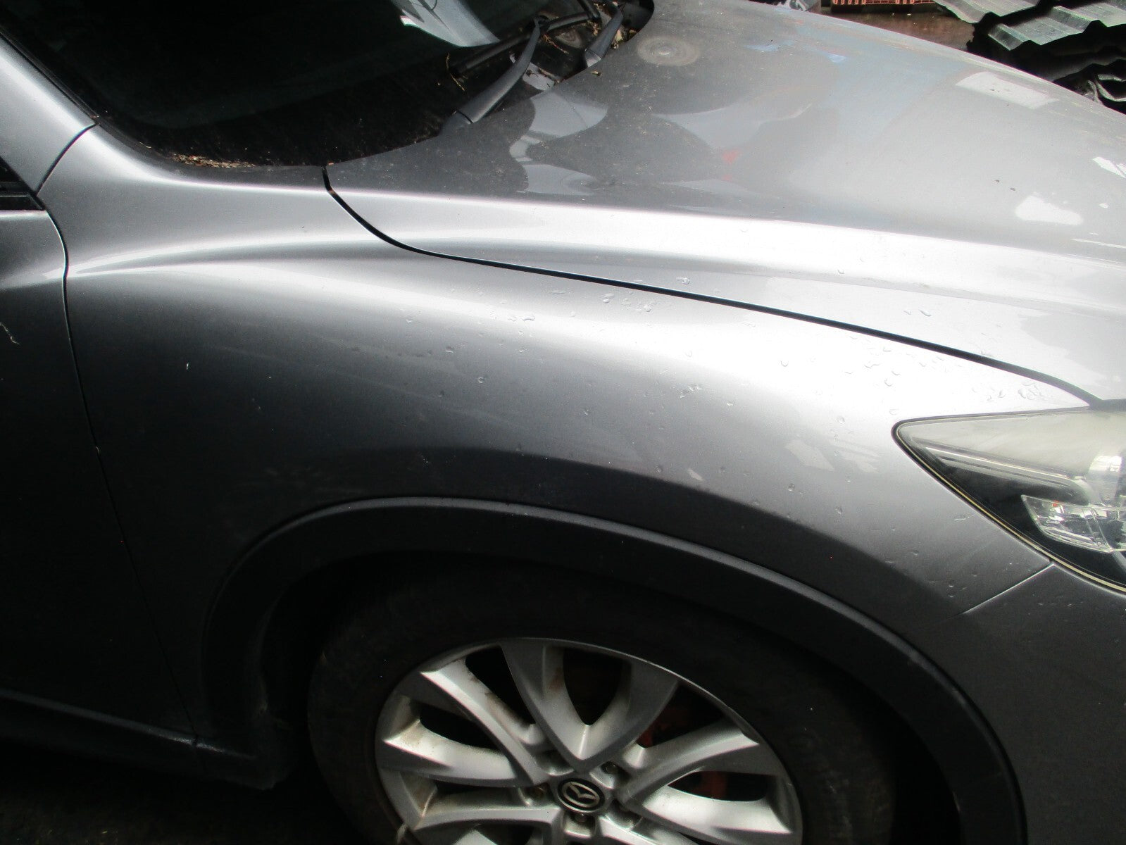 2013 MAZDA CX 5 MK1 OSF DRIVER SIDE FRONT WING PANEL LIQUID SILVER P38